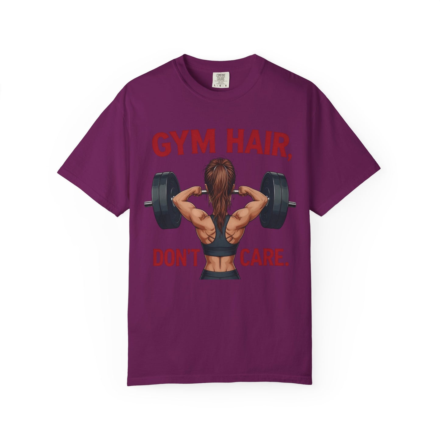 Gym Hair Don't Care T-Shirt, Unisex Workout Tee, Fitness Apparel, Activewear Gift, Casual Style