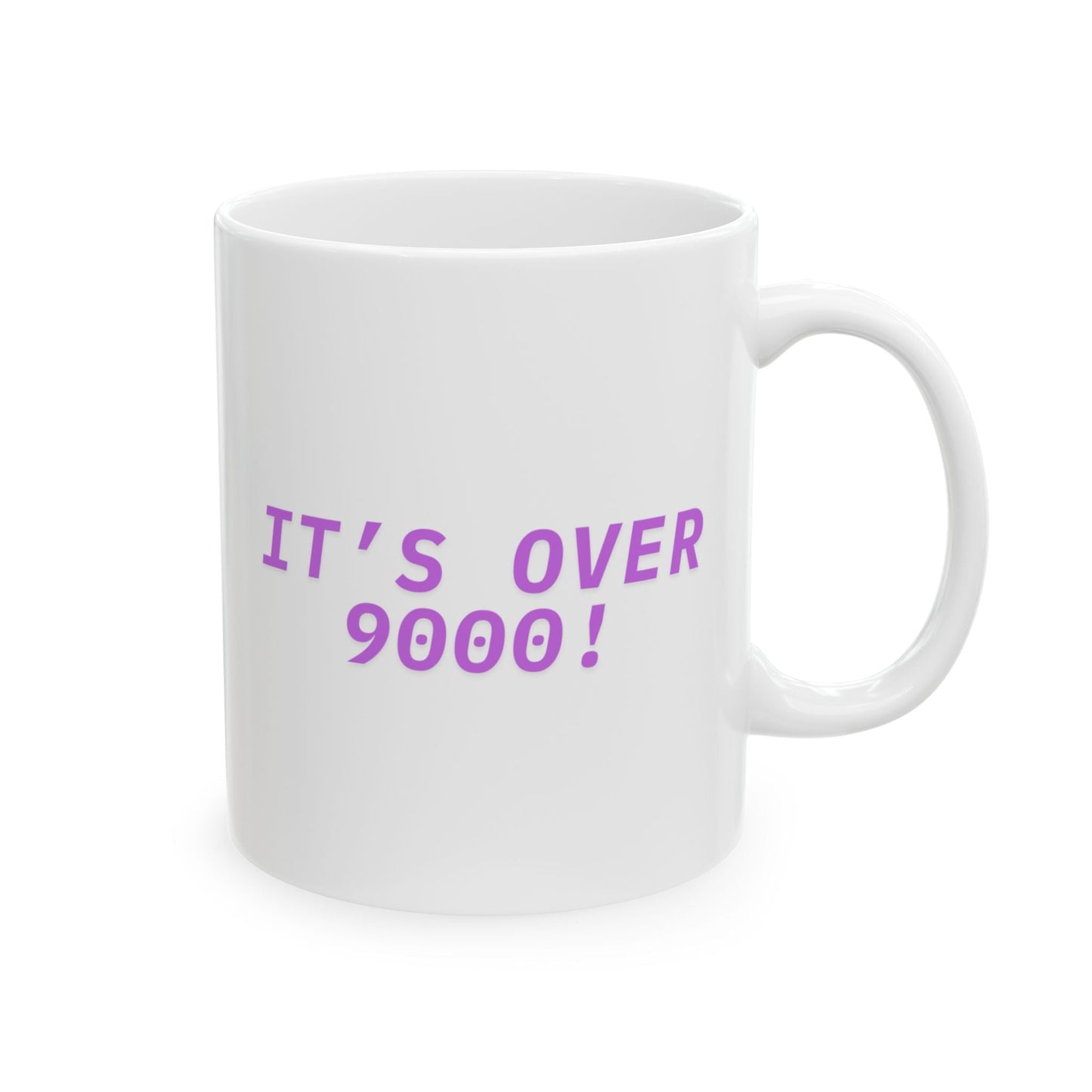 "It's over 9000!" Coffee Mug | Ceramic | DBZ Quote | For DBZ Lovers Printify