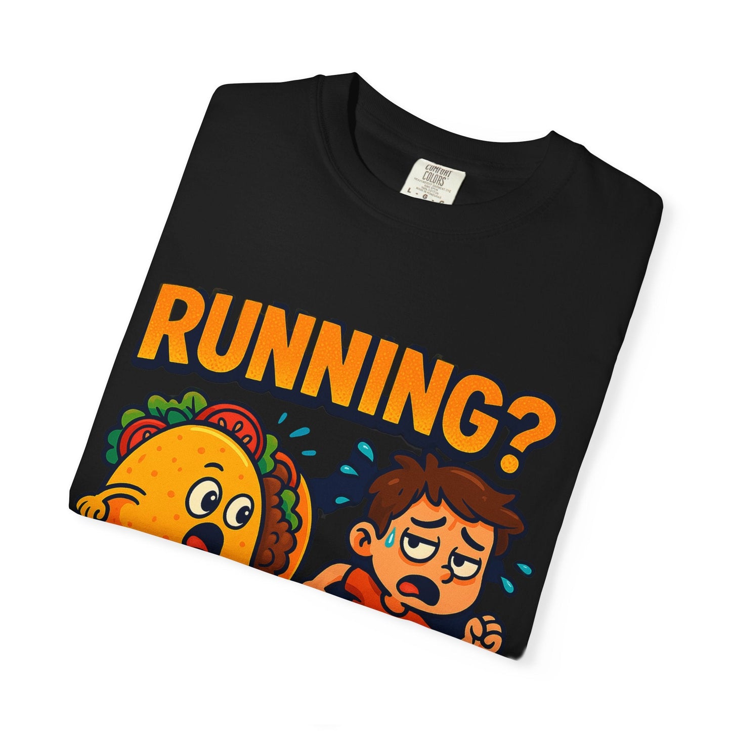 Funny Taco Chase T-Shirt, Gifts for Taco Lovers, Casual Graphic Tee, Foodie Apparel, Birthday & Taco Tuesday Shirt Printify