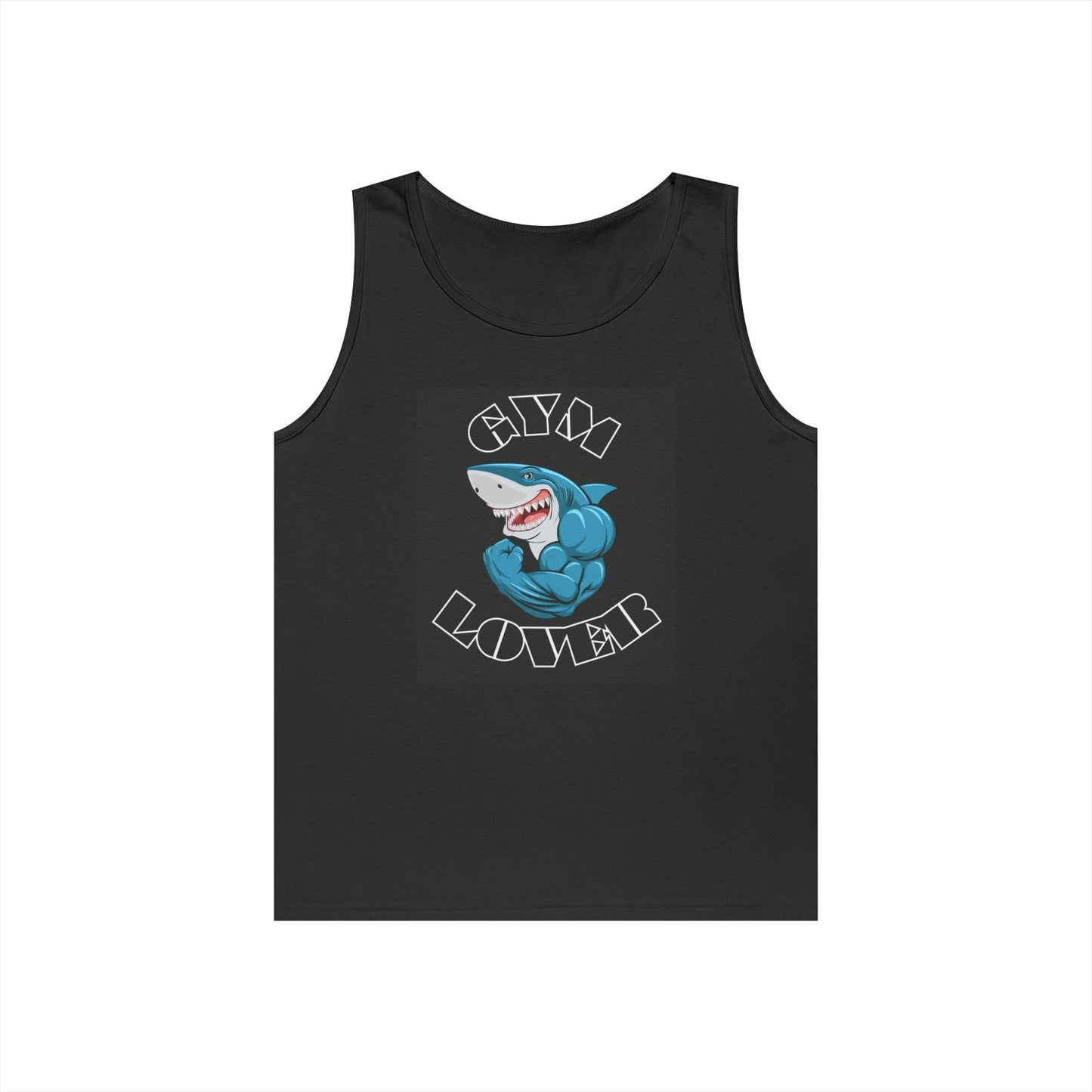 Gym Lover Unisex Heavy Cotton Tank Top, Workout Shirt, Fitness Apparel, Trendy Gym Wear, Gift for Fitness Enthusiasts Printify