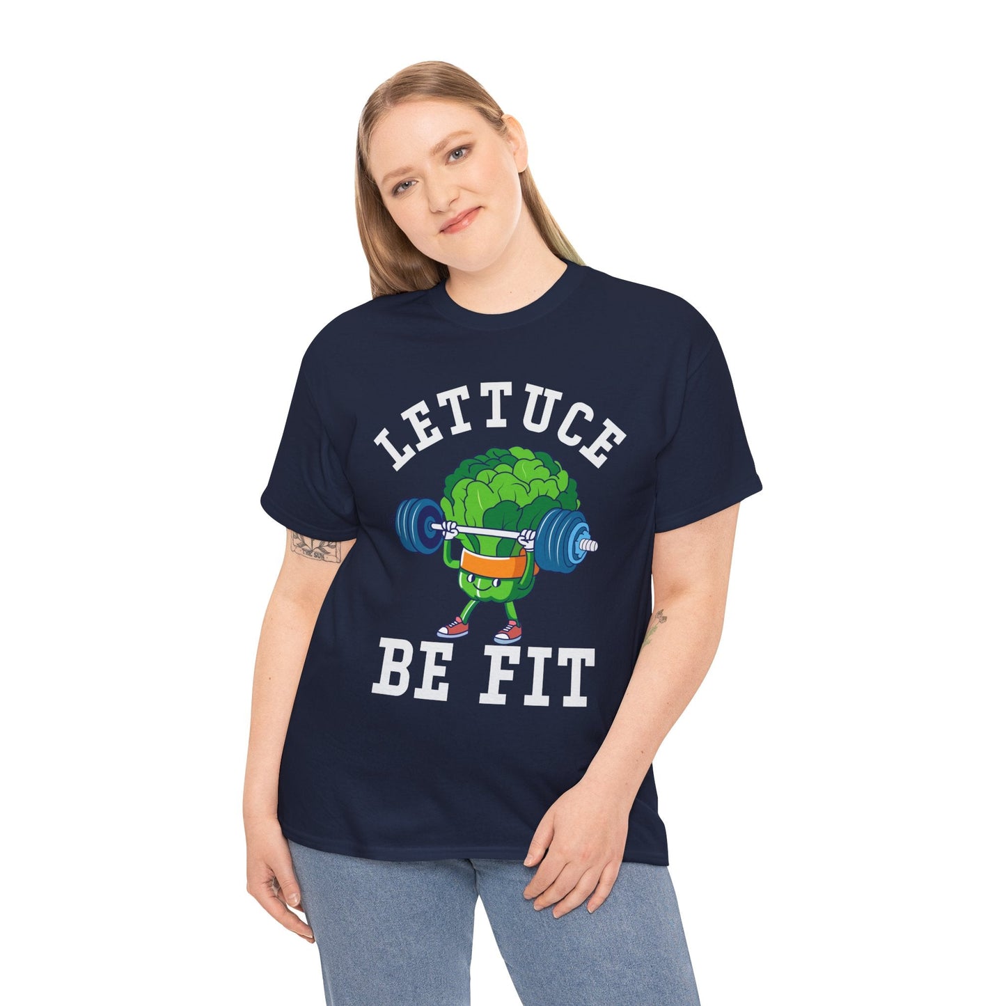 Lettuce Be Fit T-Shirt | Comfortable, Cotton, Fitness Enthusiast Printify