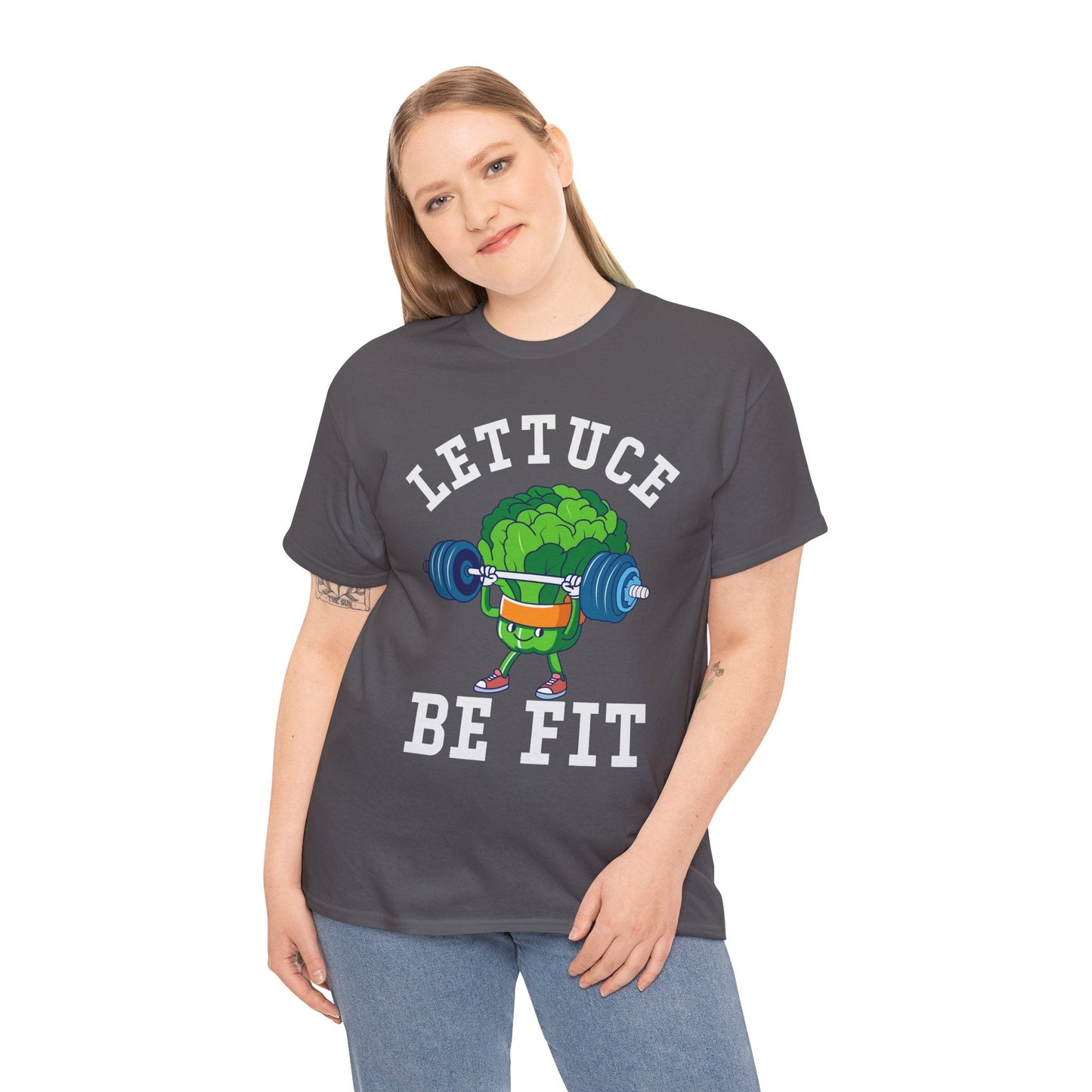 Lettuce Be Fit T-Shirt | Comfortable, Cotton, Fitness Enthusiast Printify
