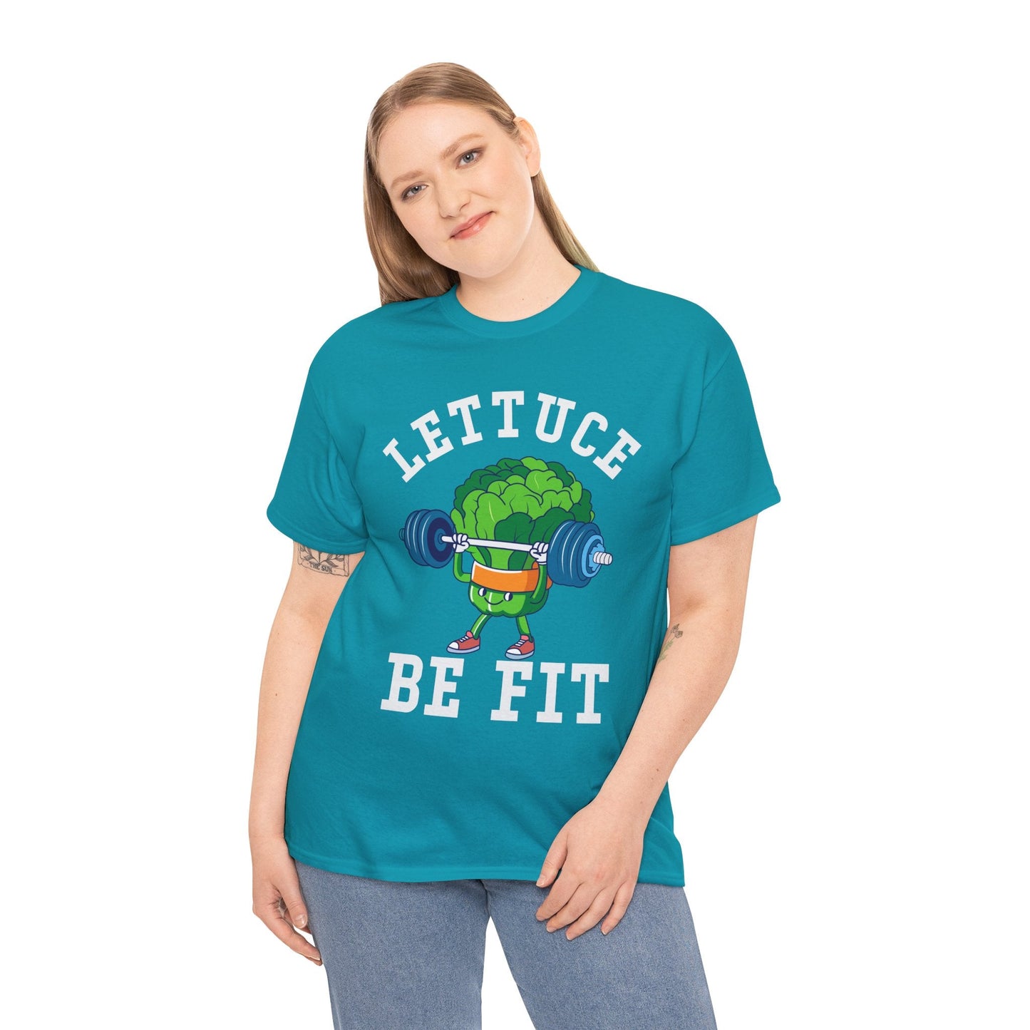 Lettuce Be Fit T-Shirt | Comfortable, Cotton, Fitness Enthusiast Printify
