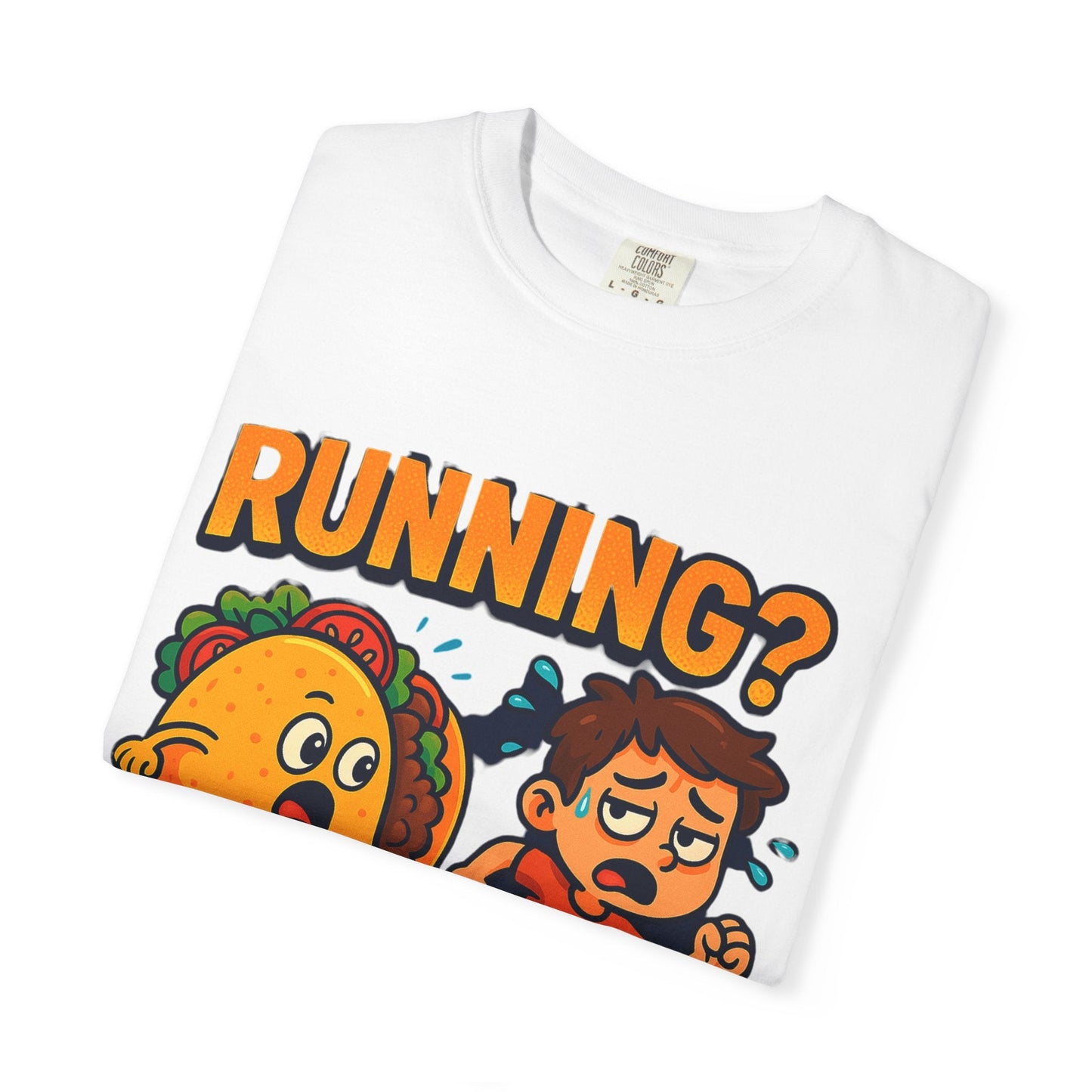 Funny Taco Chase T-Shirt, Gifts for Taco Lovers, Casual Graphic Tee, Foodie Apparel, Birthday & Taco Tuesday Shirt Printify