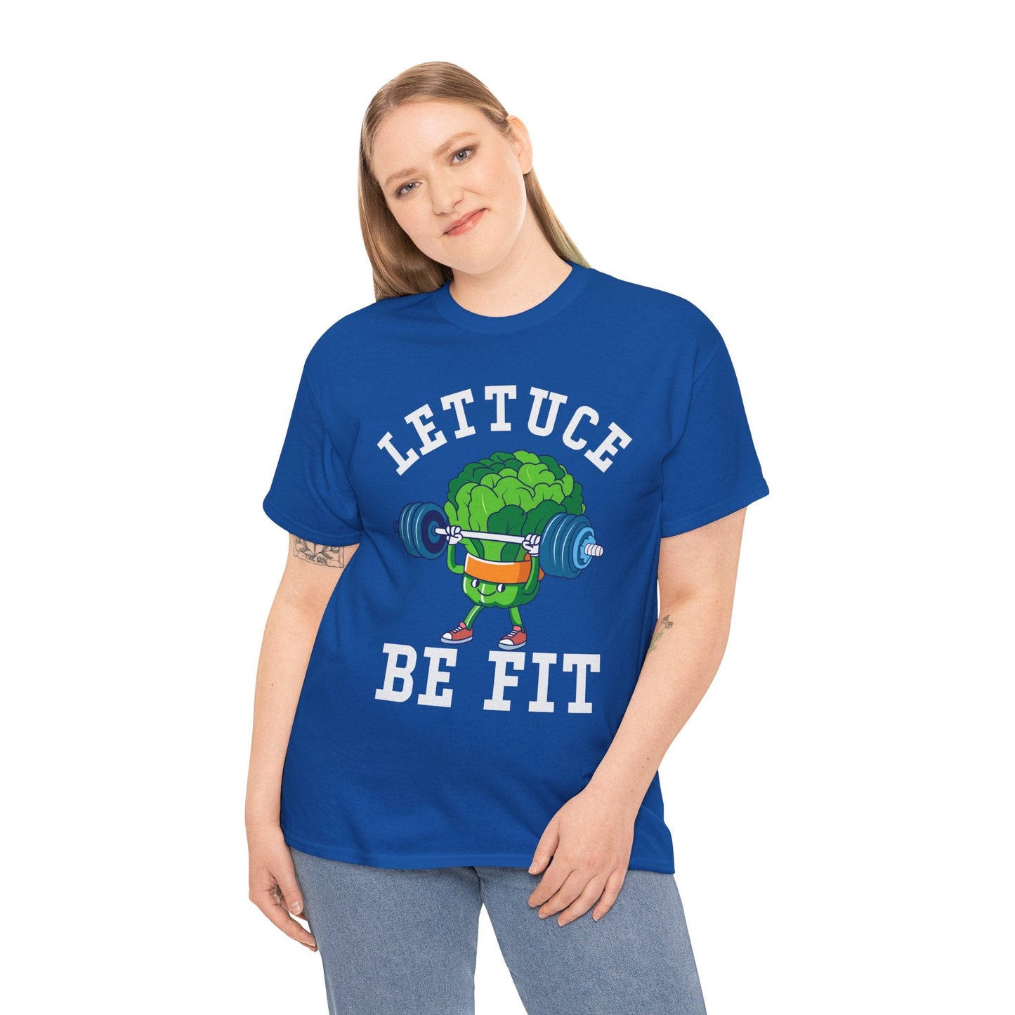 Lettuce Be Fit T-Shirt | Comfortable, Cotton, Fitness Enthusiast Printify