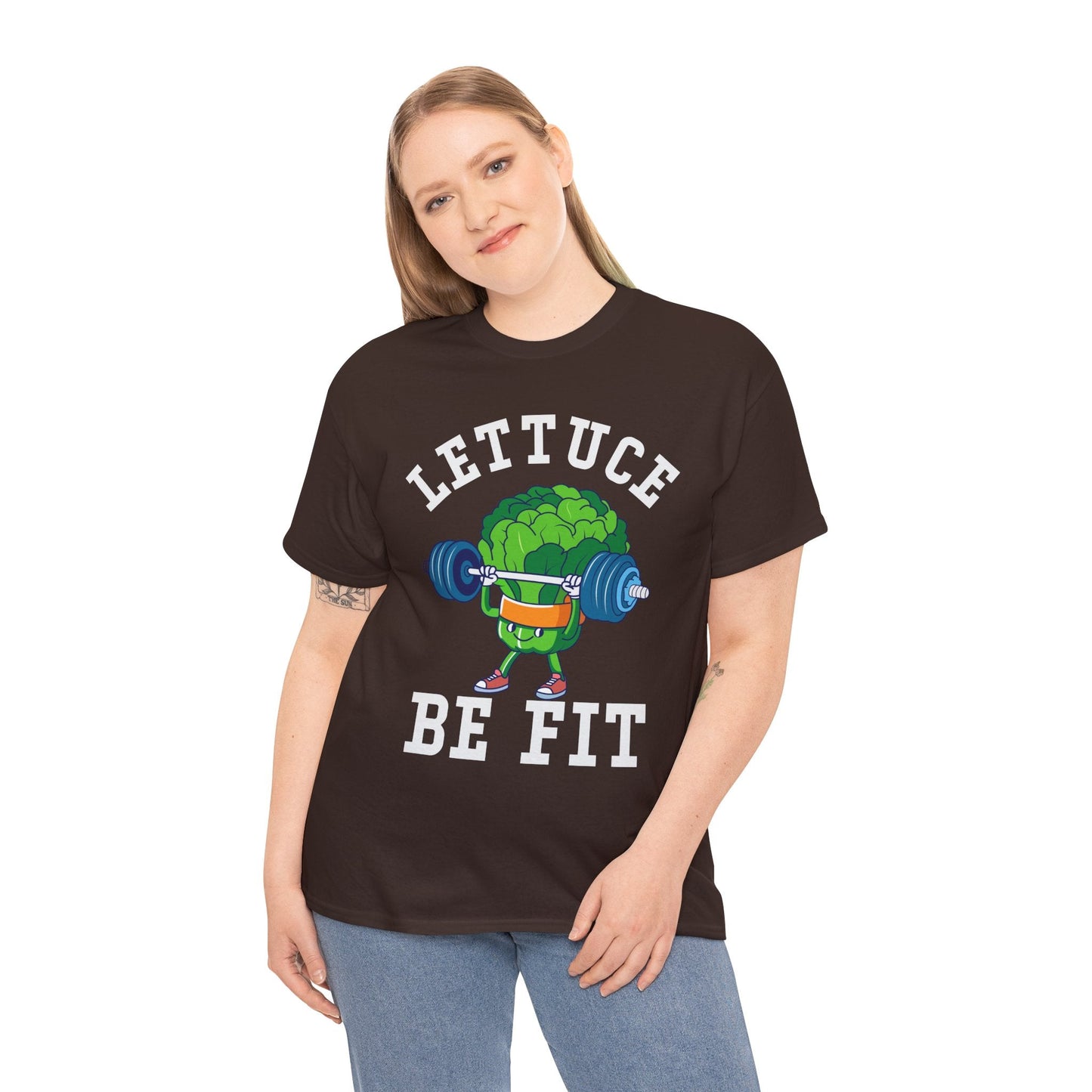 Lettuce Be Fit T-Shirt | Comfortable, Cotton, Fitness Enthusiast Printify