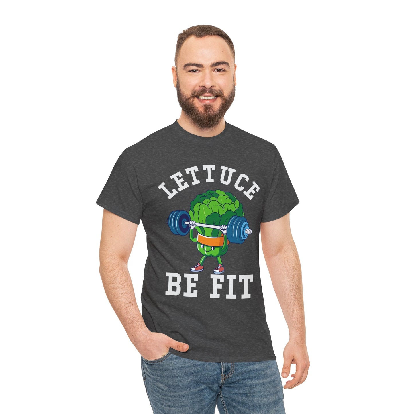 Lettuce Be Fit T-Shirt | Comfortable, Cotton, Fitness Enthusiast Printify