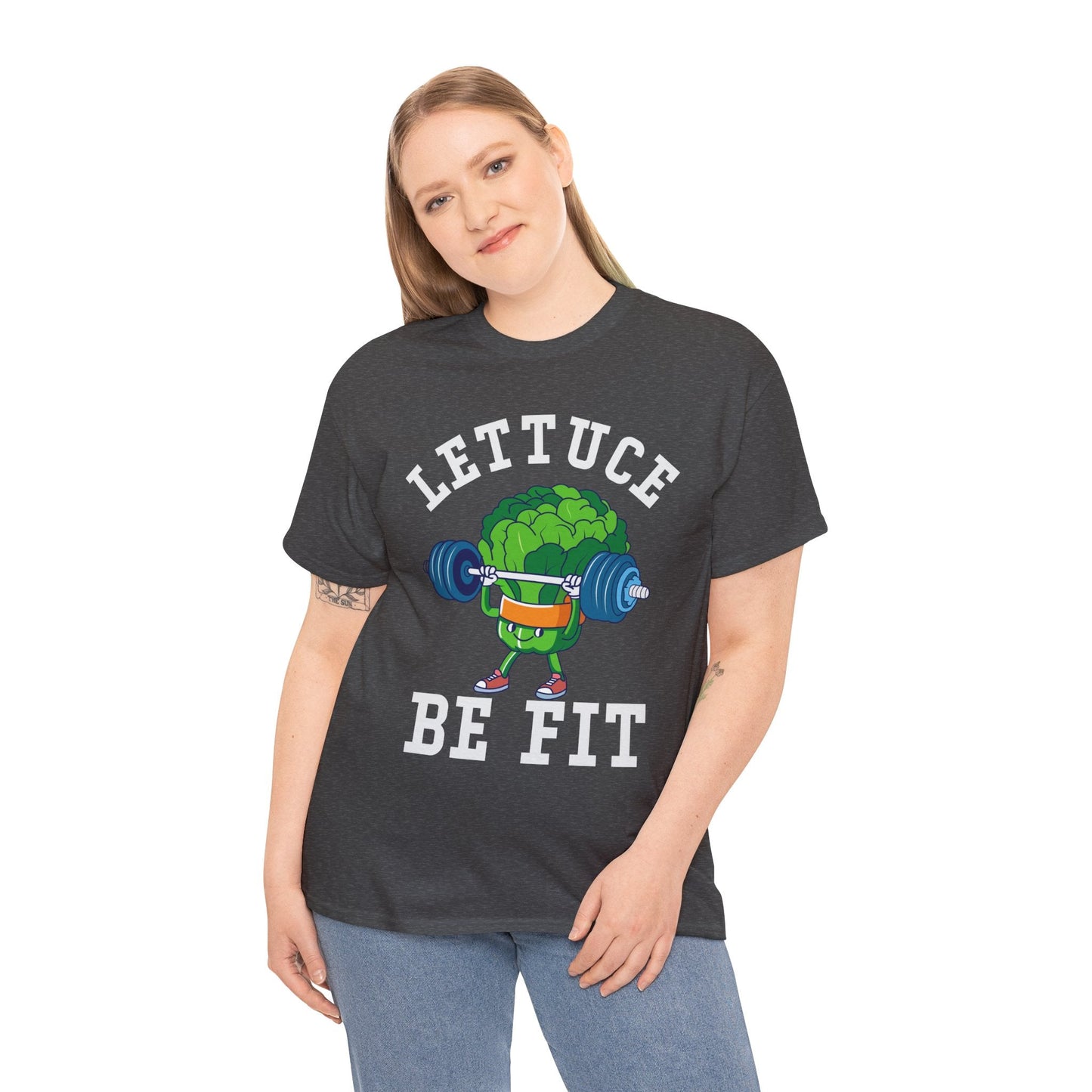 Lettuce Be Fit T-Shirt | Comfortable, Cotton, Fitness Enthusiast Printify