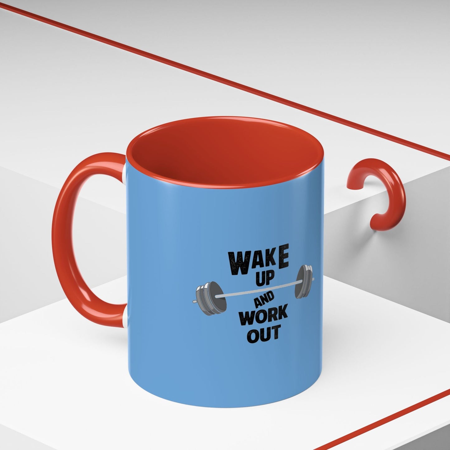 Wake Up and Work Out - Coffee Mug, Workout Enthusiasts Printify