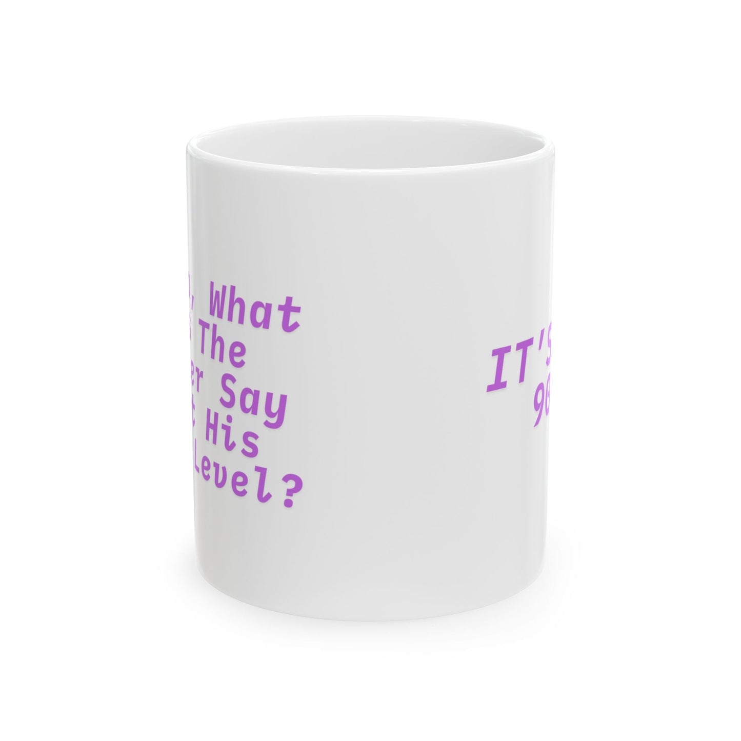 "It's over 9000!" Coffee Mug | Ceramic | DBZ Quote | For DBZ Lovers Printify