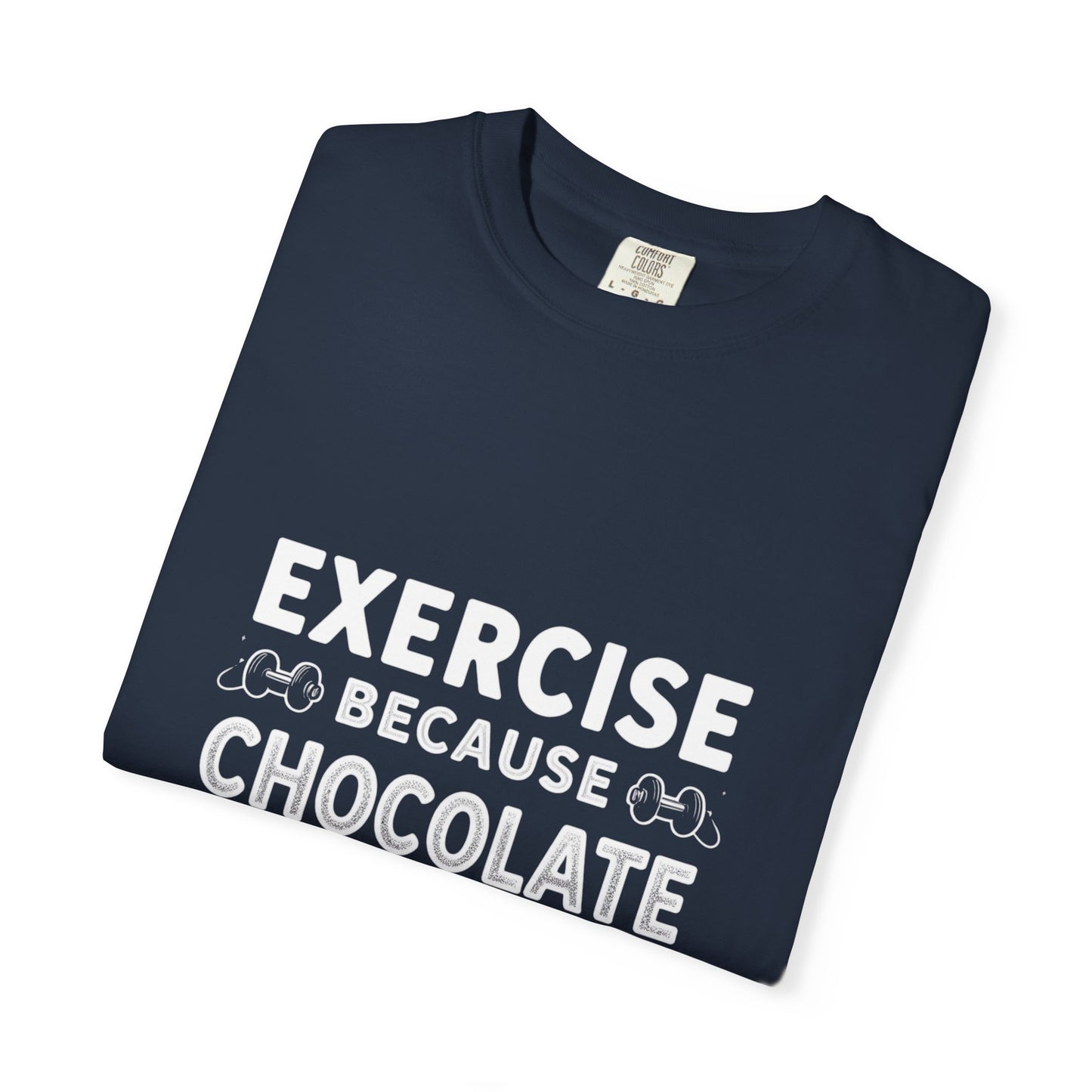 Chocolate Lover's Unisex T-shirt, Comfy Everyday Tee, Gift for Foodies, Cute Chocolate Shirt, Sweet Treat Apparel, Casual Wear - Diet and Exercise