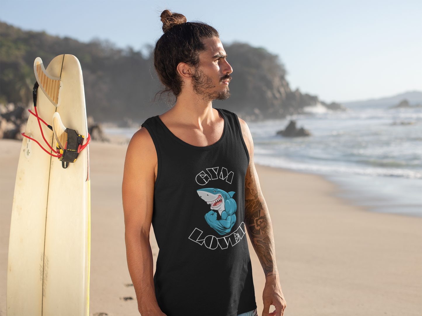 Gym Lover Unisex Heavy Cotton Tank Top, Workout Shirt, Fitness Apparel, Trendy Gym Wear, Gift for Fitness Enthusiasts Printify