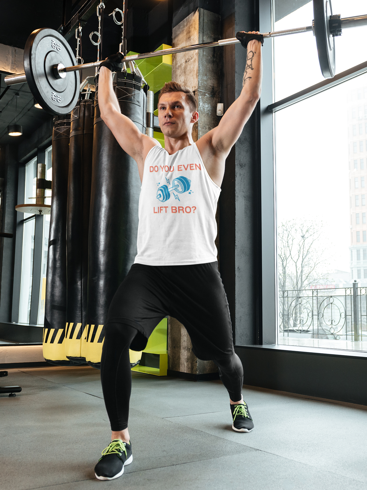 Do You Even Lift Bro? Unisex Heavy Cotton Tank Top - Funny Workout Shirt, Gym Tee, Fitness Gift, Humor Top, Casual Exercise Apparel Printify