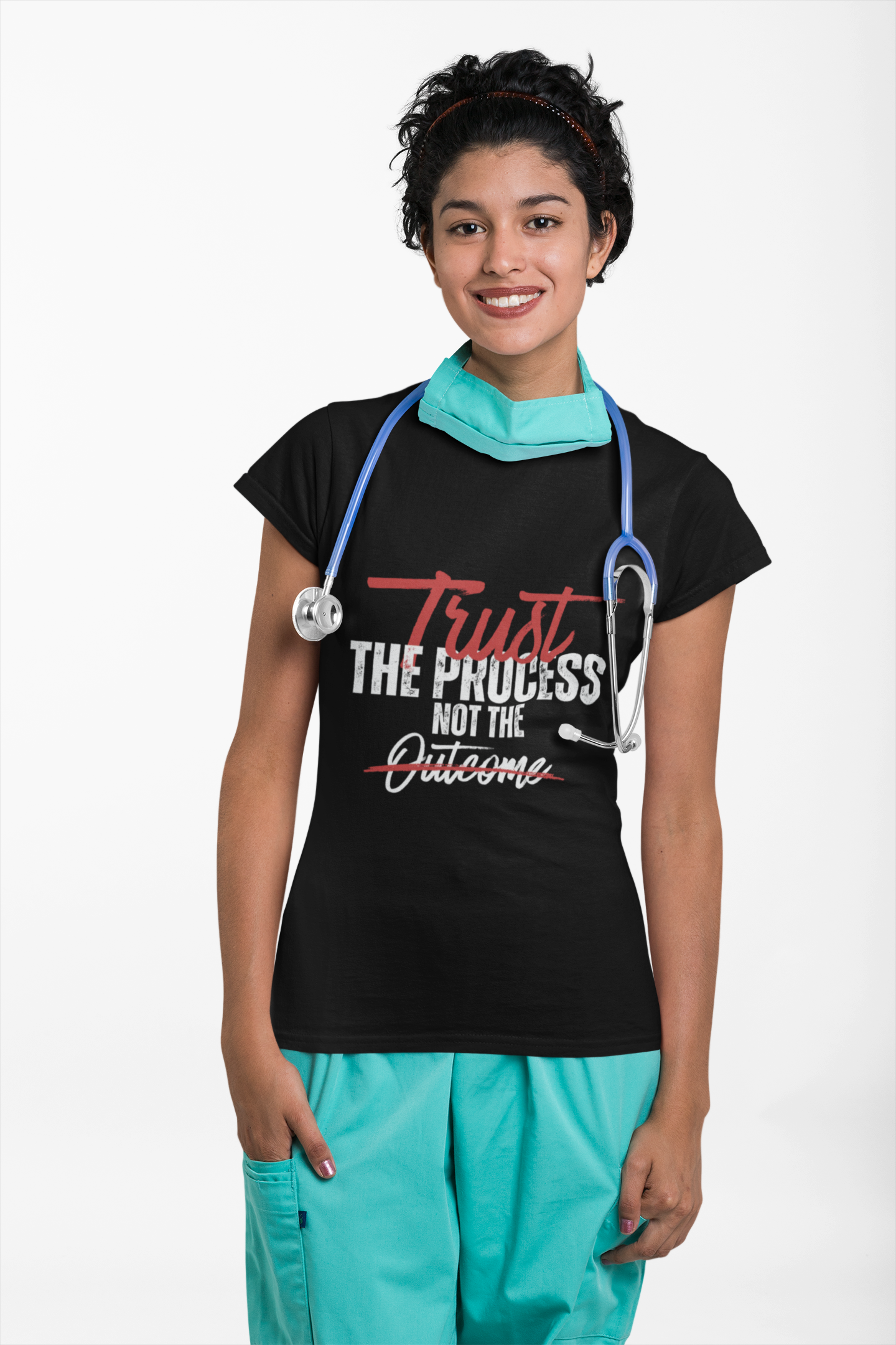 "Trust the Process" Motivation Shirt, Inspirational Unisex Cotton Tee - Workout Gift, Self-Care Apparel, Positive Mindset Printify