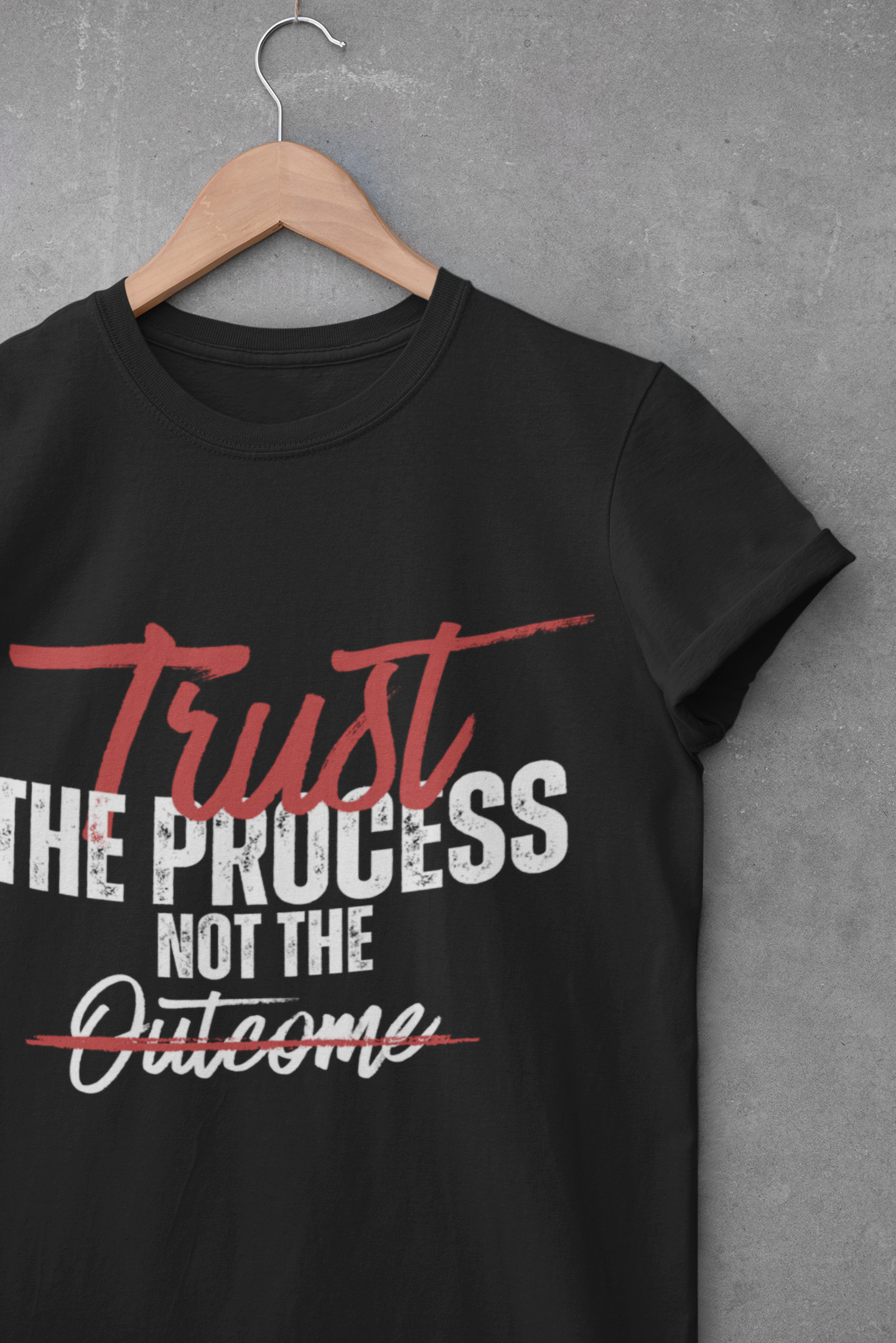 "Trust the Process" Motivation Shirt, Inspirational Unisex Cotton Tee - Workout Gift, Self-Care Apparel, Positive Mindset Printify