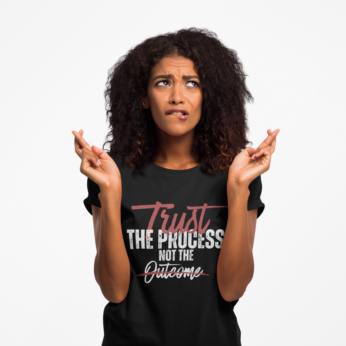 "Trust the Process" Motivation Shirt, Inspirational Unisex Cotton Tee - Workout Gift, Self-Care Apparel, Positive Mindset Printify