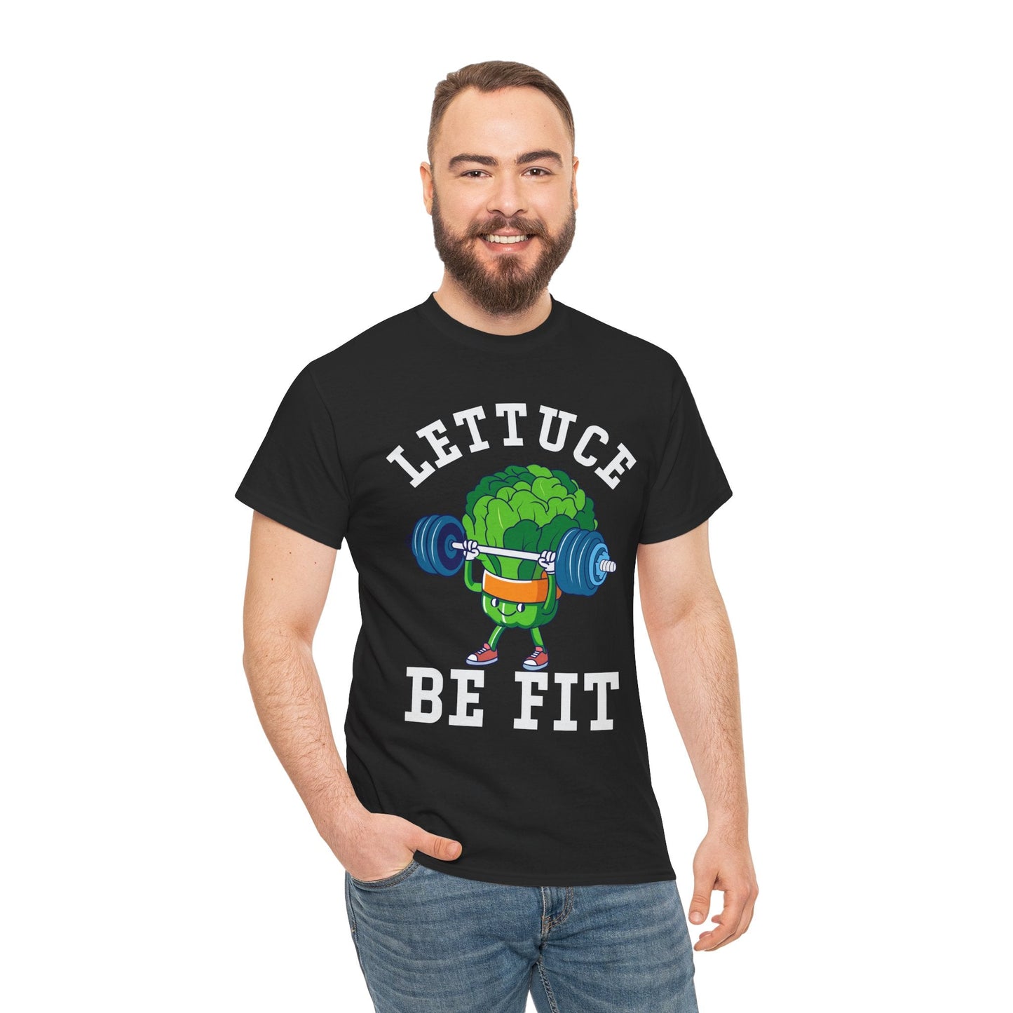 Lettuce Be Fit T-Shirt | Comfortable, Cotton, Fitness Enthusiast Printify