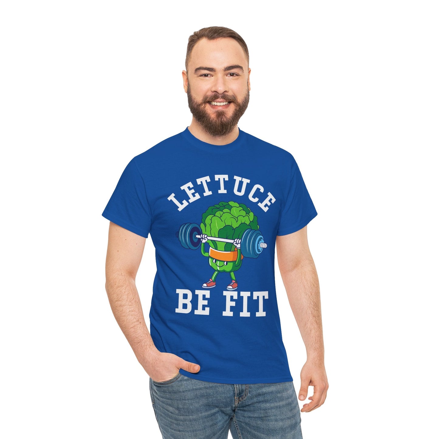 Lettuce Be Fit T-Shirt | Comfortable, Cotton, Fitness Enthusiast Printify