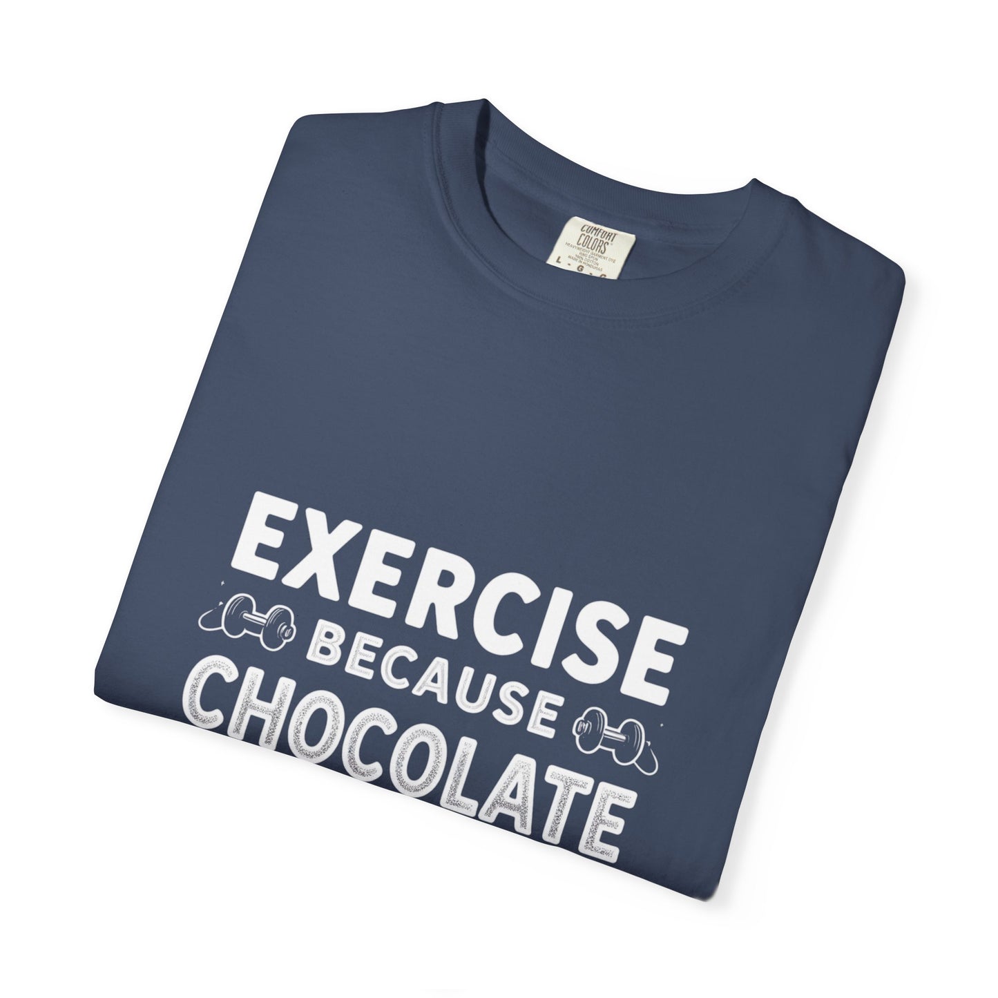 Chocolate Lover's Unisex T-shirt, Comfy Everyday Tee, Gift for Foodies, Cute Chocolate Shirt, Sweet Treat Apparel, Casual Wear - Diet and Exercise