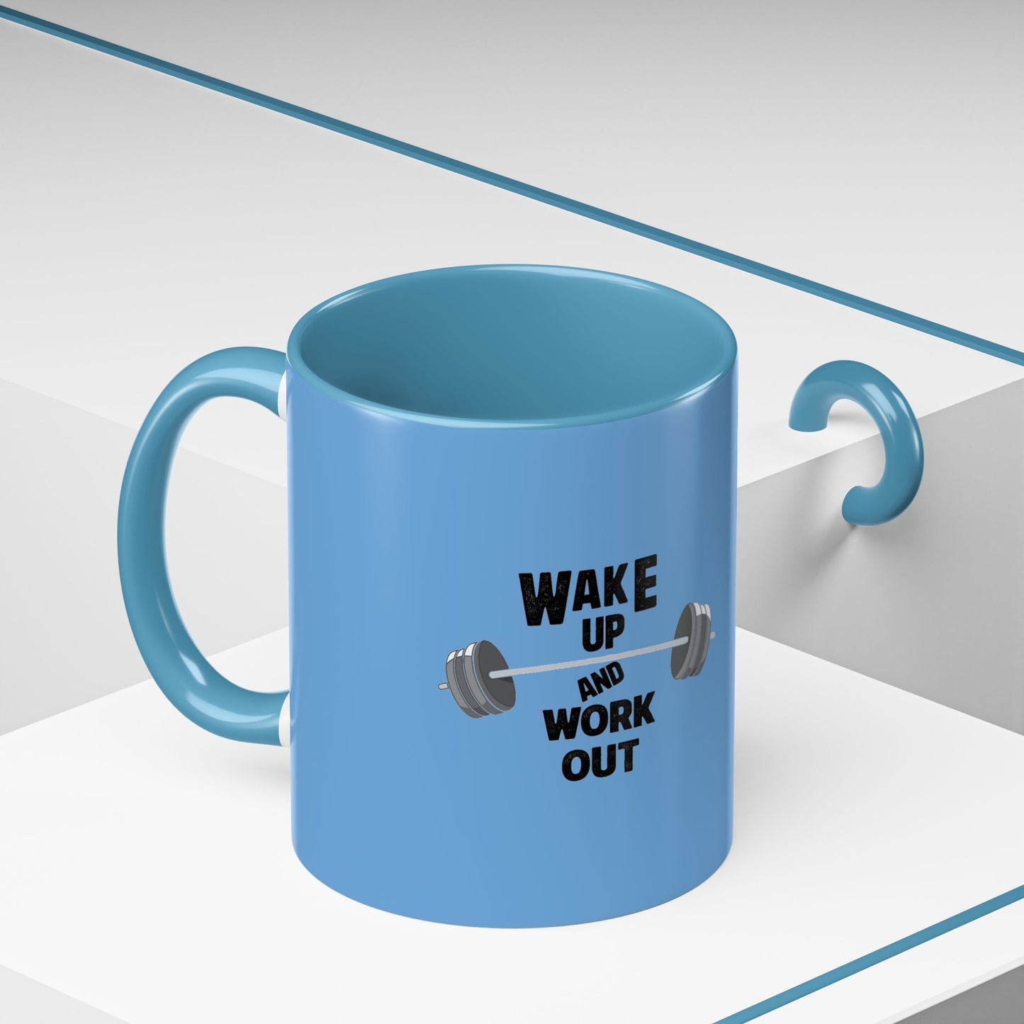 Wake Up and Work Out - Coffee Mug, Workout Enthusiasts Printify