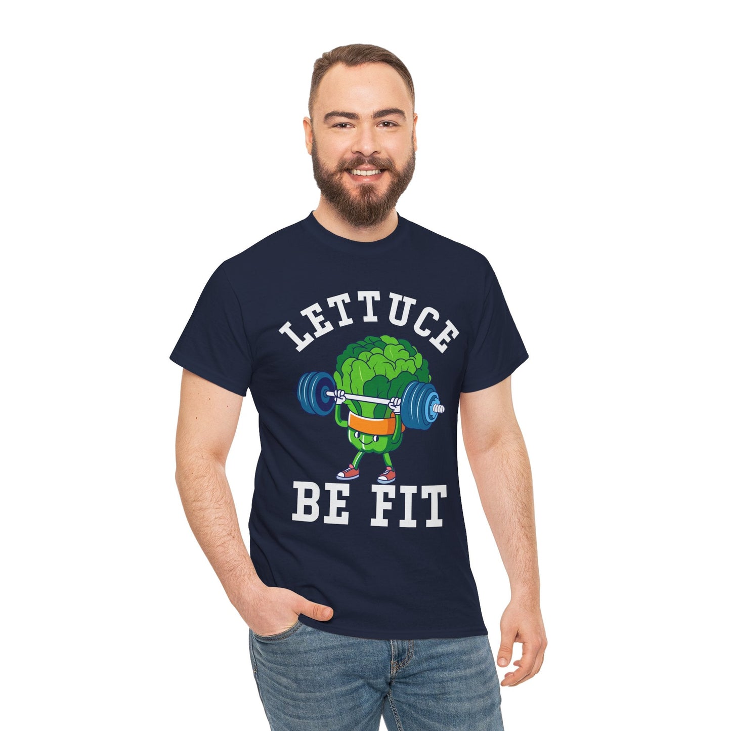 Lettuce Be Fit T-Shirt | Comfortable, Cotton, Fitness Enthusiast Printify