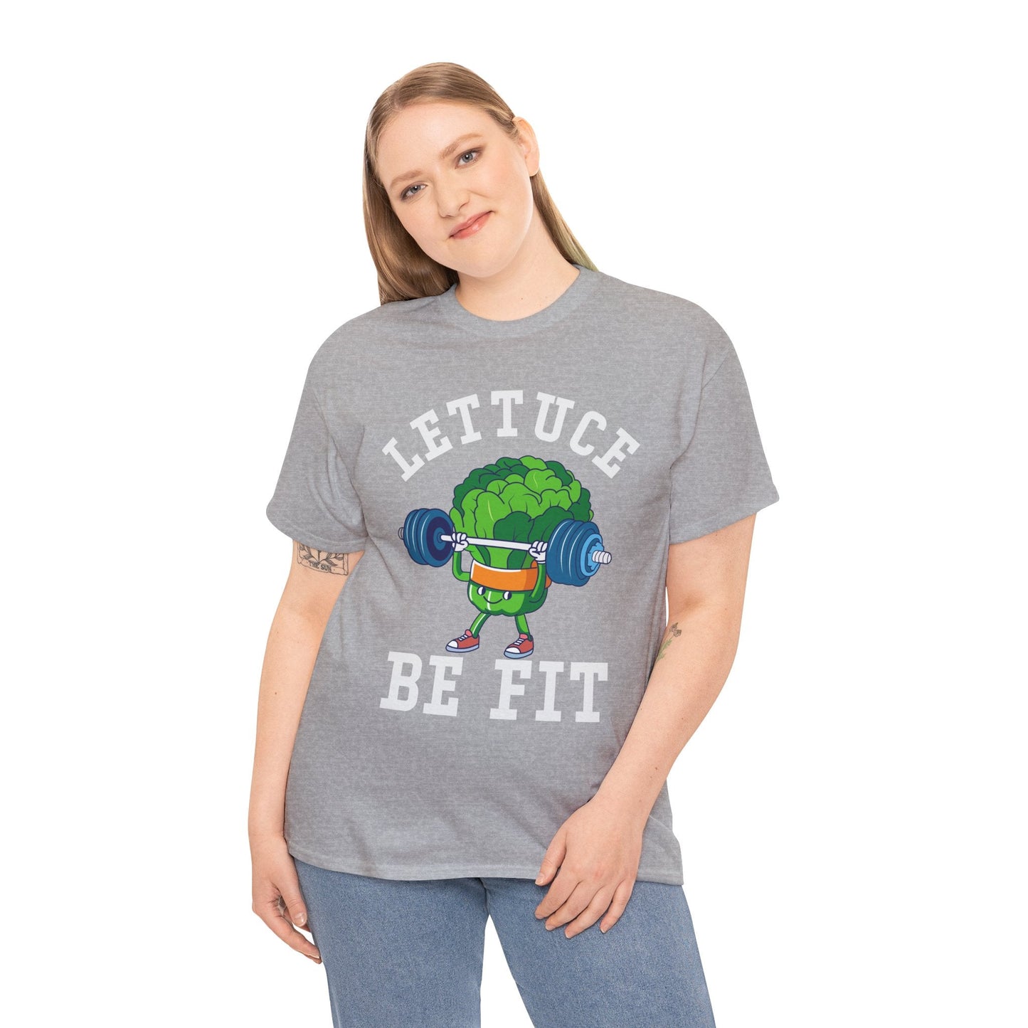 Lettuce Be Fit T-Shirt | Comfortable, Cotton, Fitness Enthusiast Printify