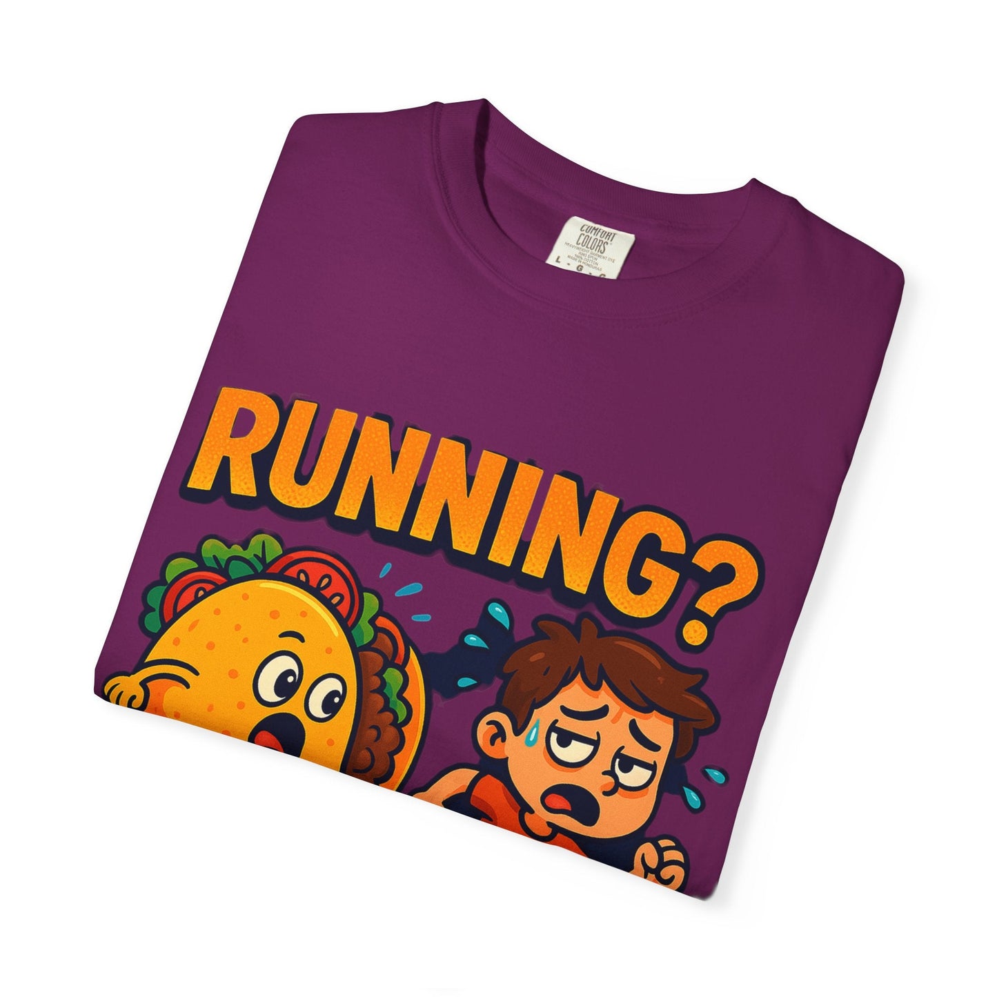Funny Taco Chase T-Shirt, Gifts for Taco Lovers, Casual Graphic Tee, Foodie Apparel, Birthday & Taco Tuesday Shirt Printify