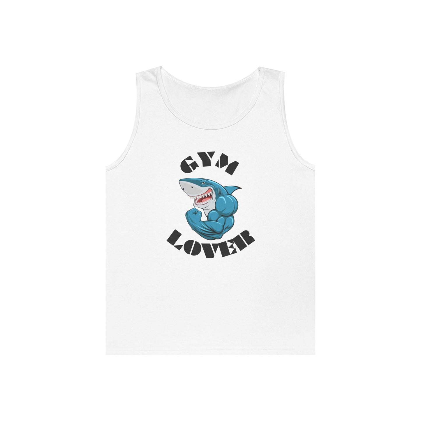 Gym Lover Unisex Heavy Cotton Tank Top, Workout Shirt, Fitness Apparel, Trendy Gym Wear, Gift for Fitness Enthusiasts Printify