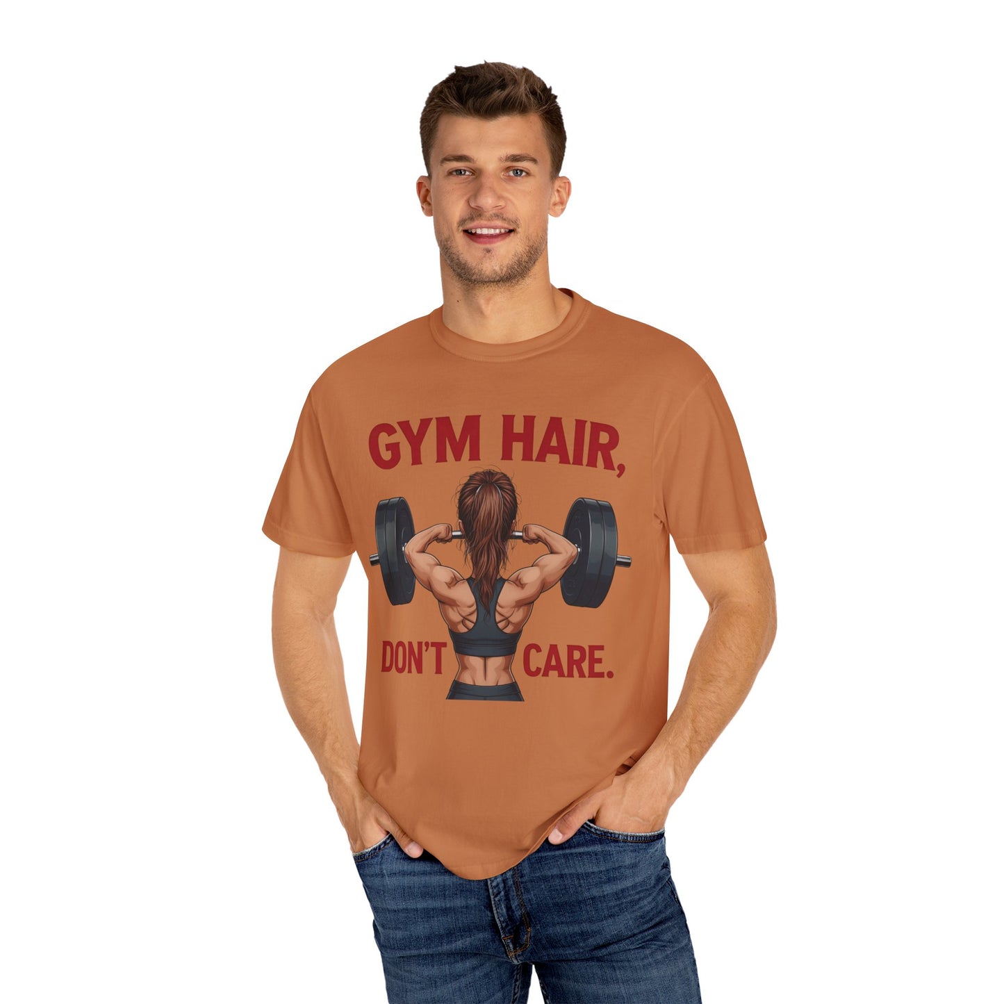 Gym Hair Don't Care T-Shirt, Unisex Workout Tee, Fitness Apparel, Activewear Gift, Casual Style