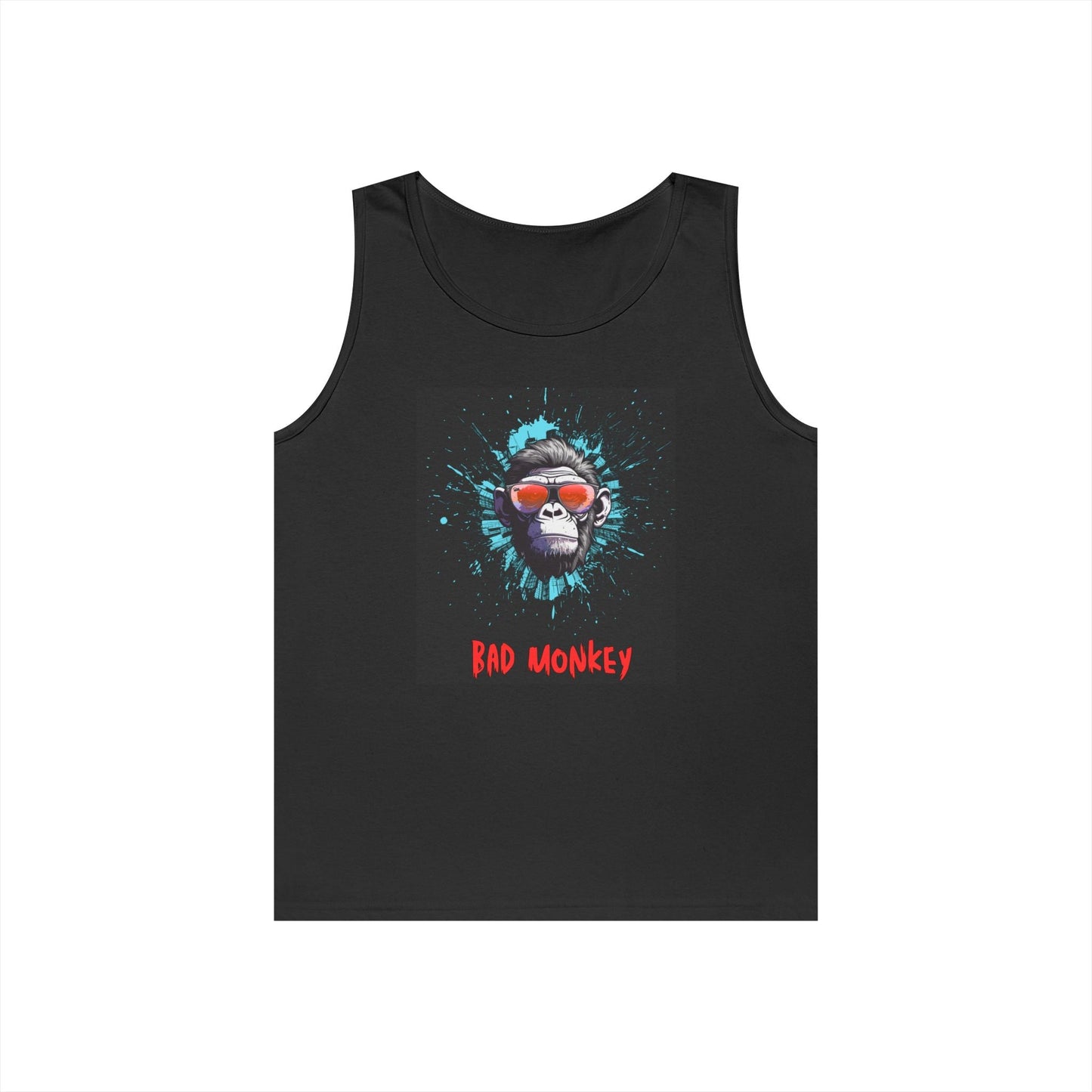 Bad Monkey Graphic Tank Top, Casual Summer Wear, Funny Gift for Animal Lovers, Beach Ready, Music Festival Outfit Printify