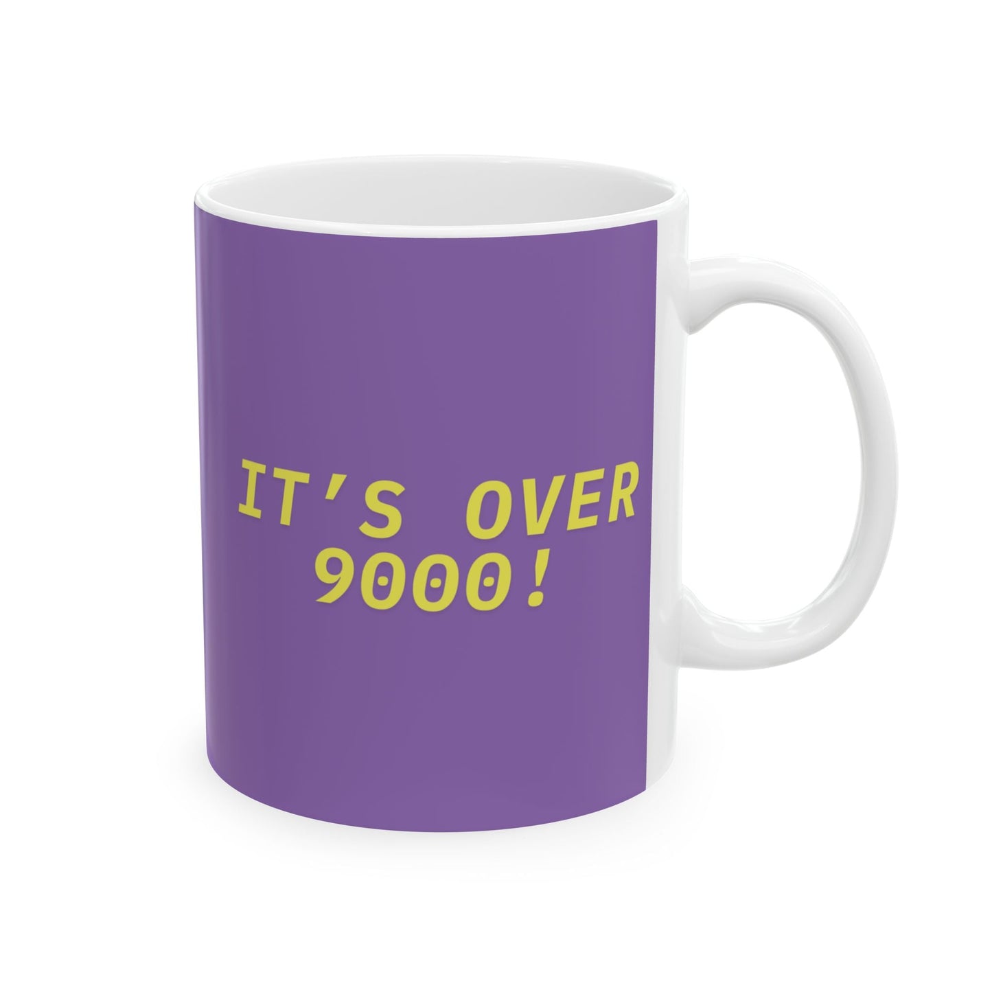 IT'S OVER 9000! yellow text