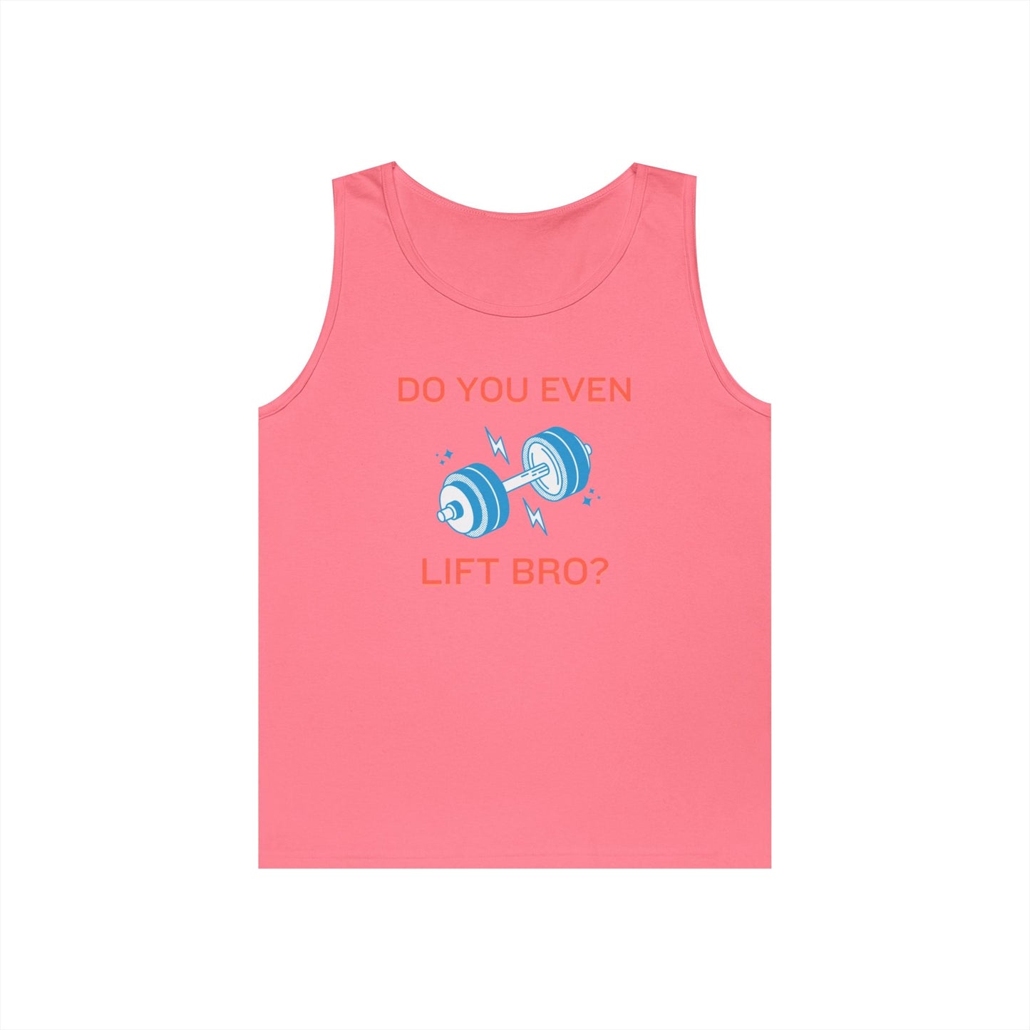 Do You Even Lift Bro? Unisex Heavy Cotton Tank Top - Funny Workout Shirt, Gym Tee, Fitness Gift, Humor Top, Casual Exercise Apparel Printify