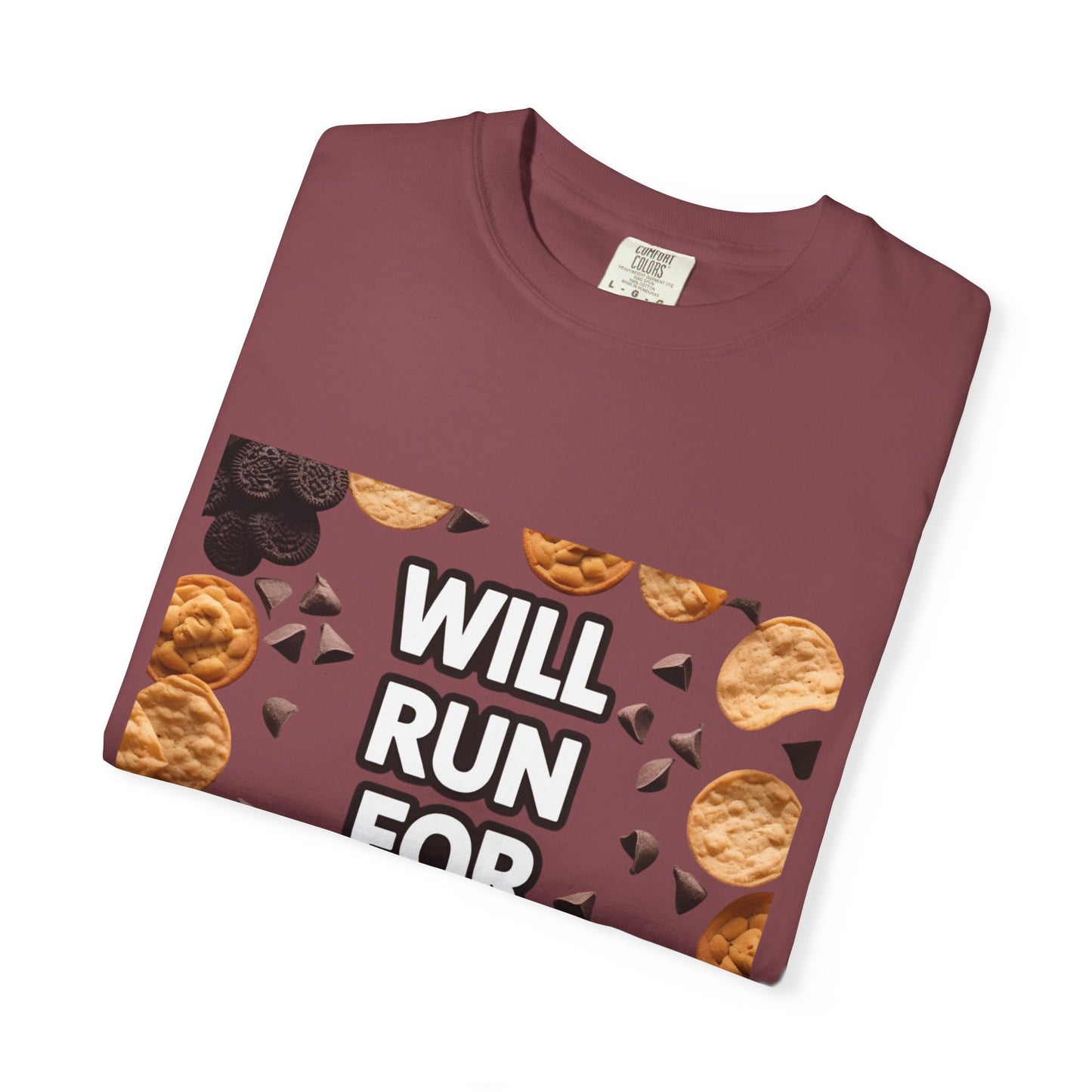 Playful Snack Lover T-Shirt, Will Run For Snacks Tee, Funny Foodie Gift, Quirky Casual Wear, Comfortable Unisex Apparel