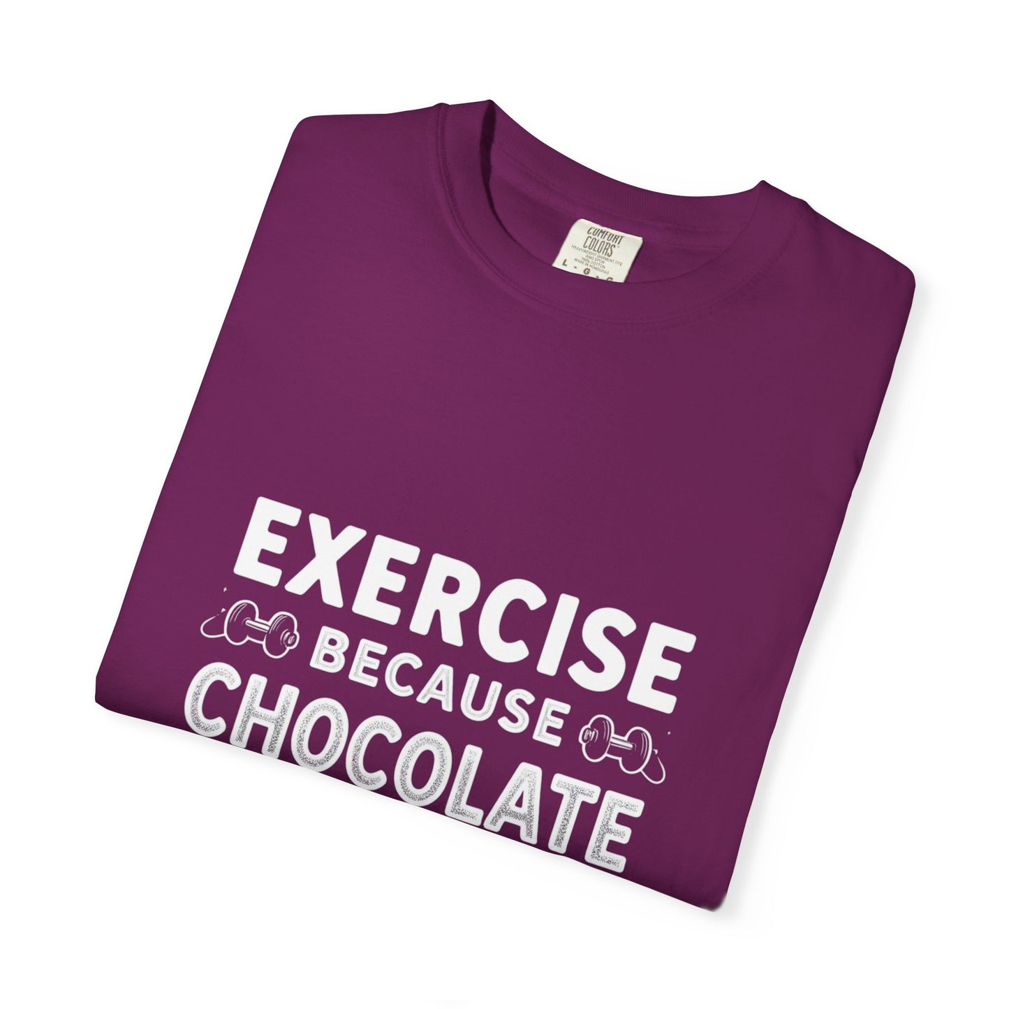 Chocolate Lover's Unisex T-shirt, Comfy Everyday Tee, Gift for Foodies, Cute Chocolate Shirt, Sweet Treat Apparel, Casual Wear - Diet and Exercise