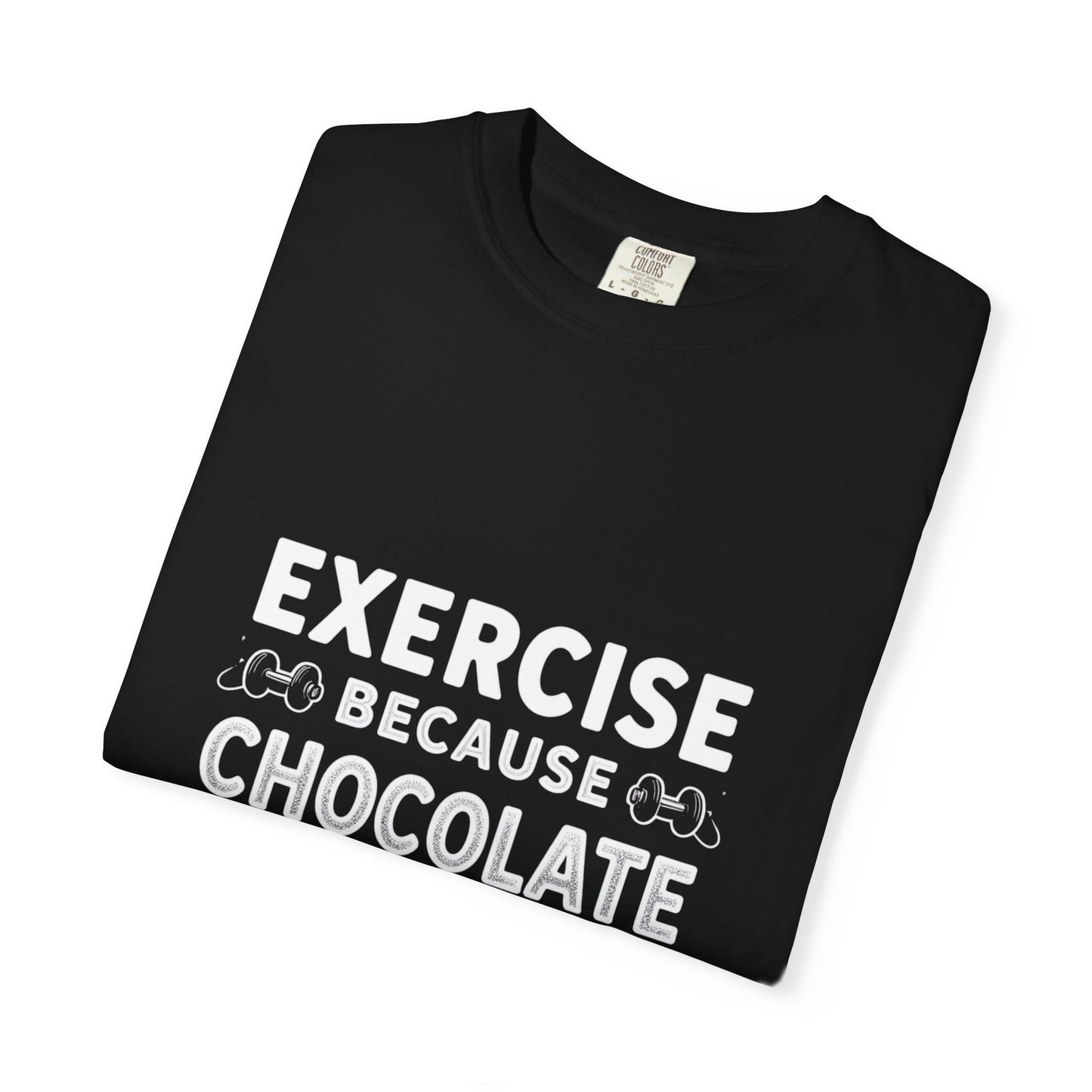 Chocolate Lover's Unisex T-shirt, Comfy Everyday Tee, Gift for Foodies, Cute Chocolate Shirt, Sweet Treat Apparel, Casual Wear - Diet and Exercise