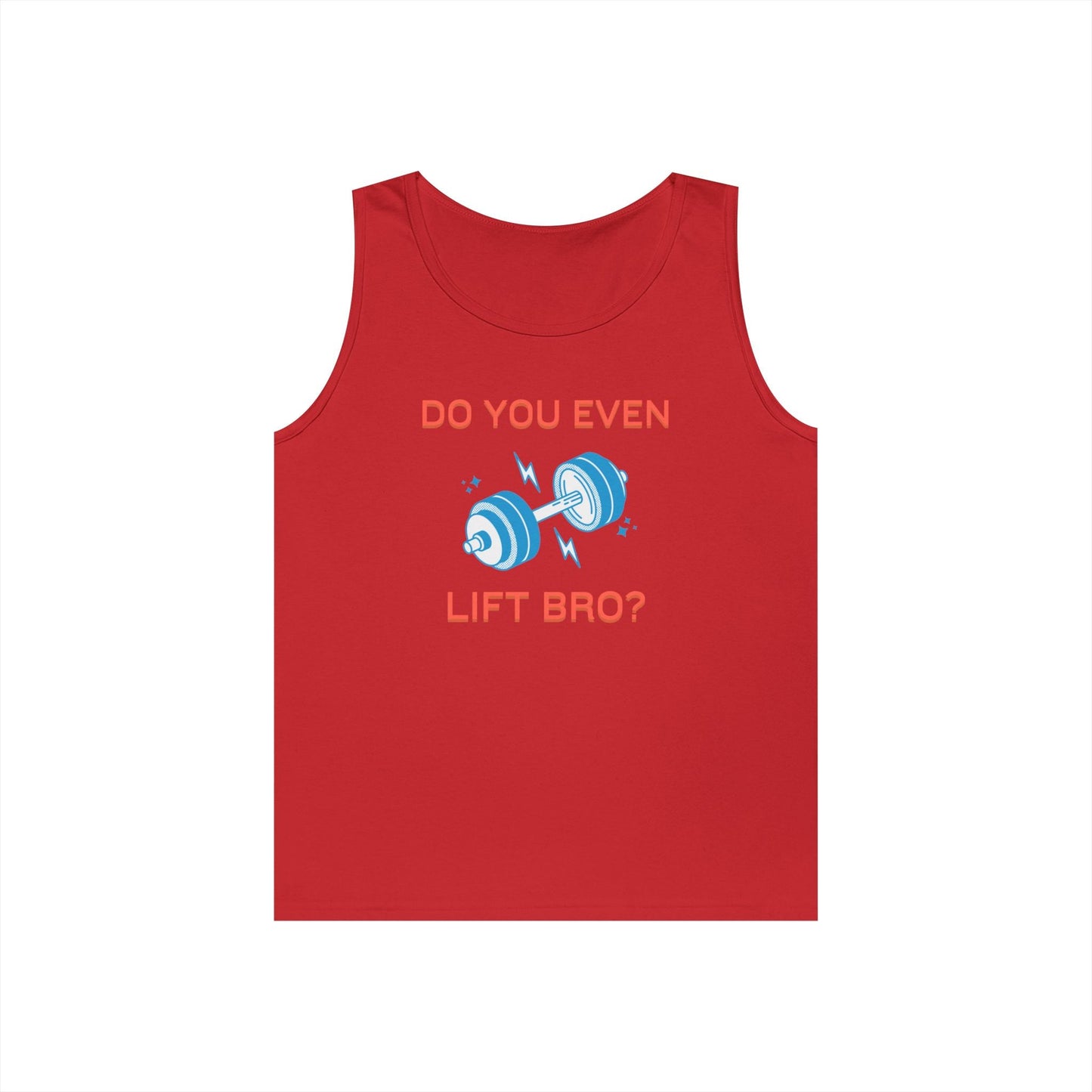 Do You Even Lift Bro? Unisex Heavy Cotton Tank Top - Funny Workout Shirt, Gym Tee, Fitness Gift, Humor Top, Casual Exercise Apparel Printify