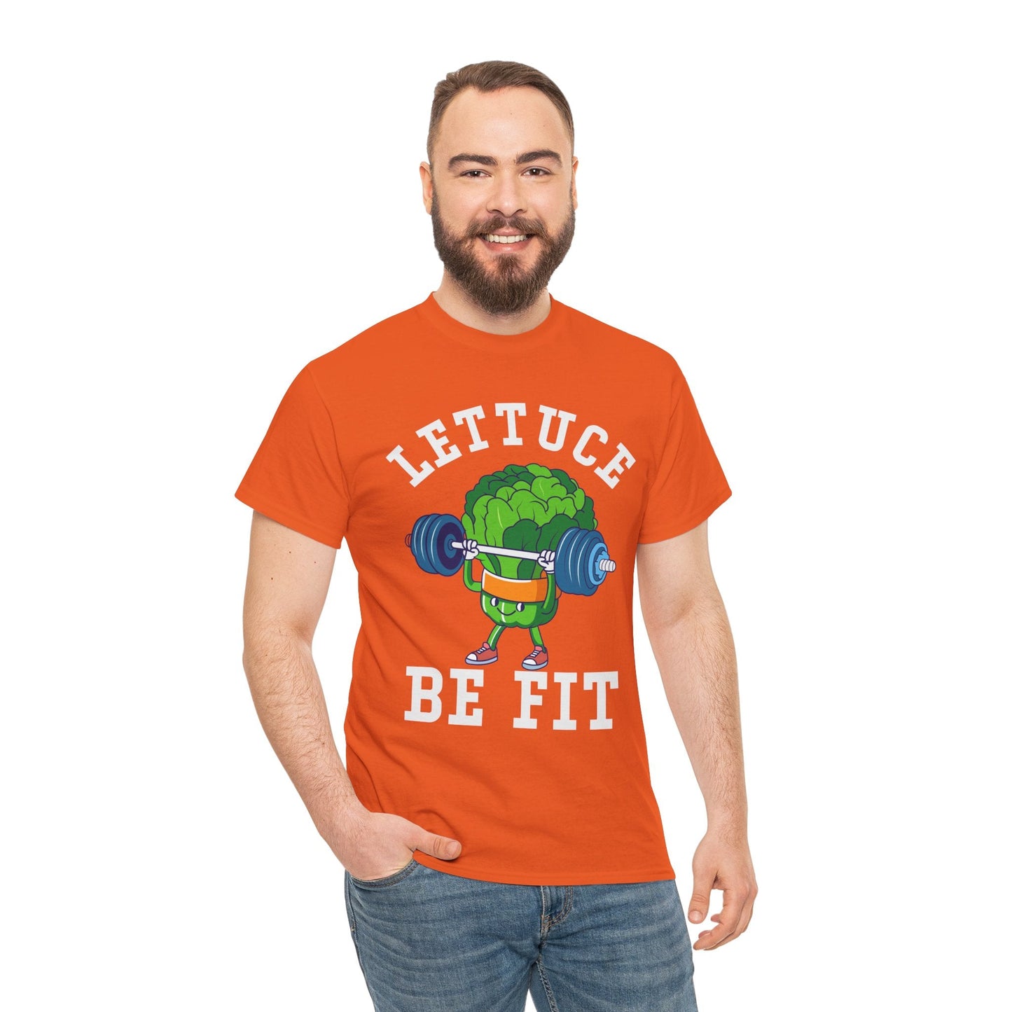 Lettuce Be Fit T-Shirt | Comfortable, Cotton, Fitness Enthusiast Printify