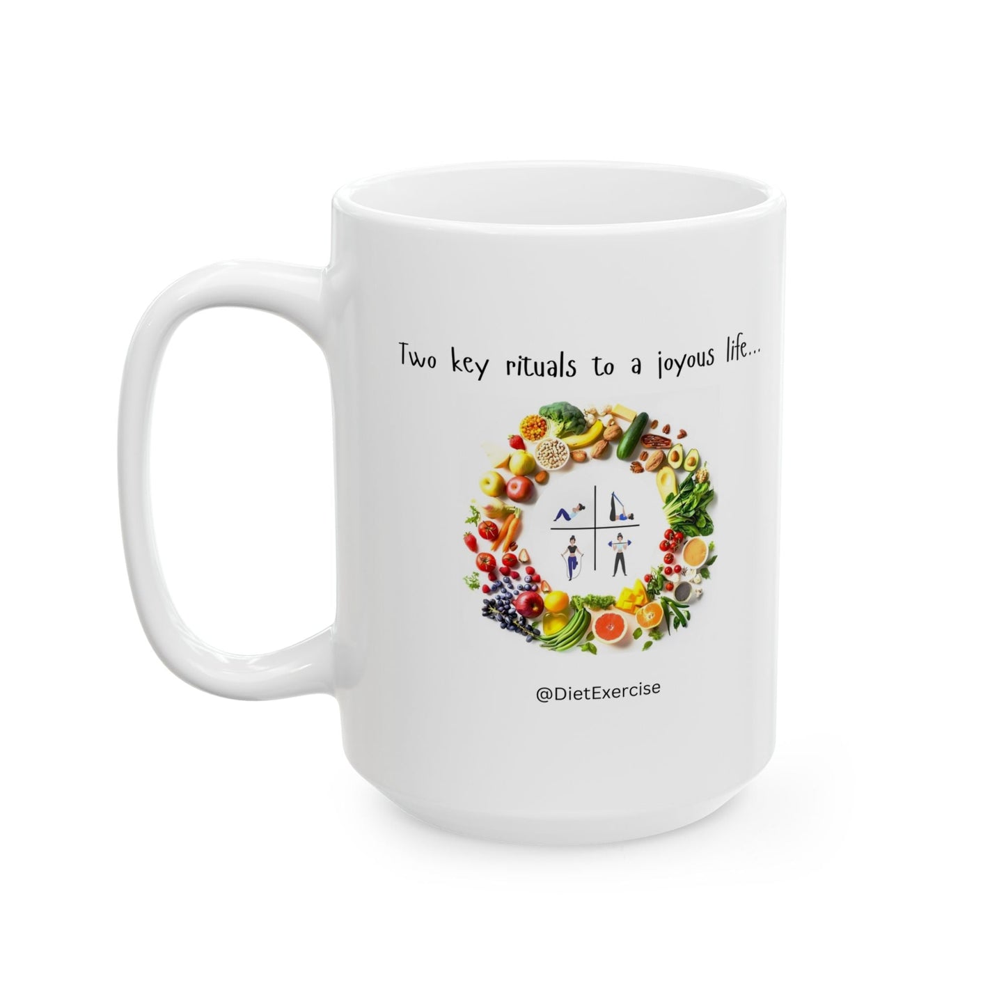 TWO KEYS TO A JOYOUS LIFE Coffee Mug Printify