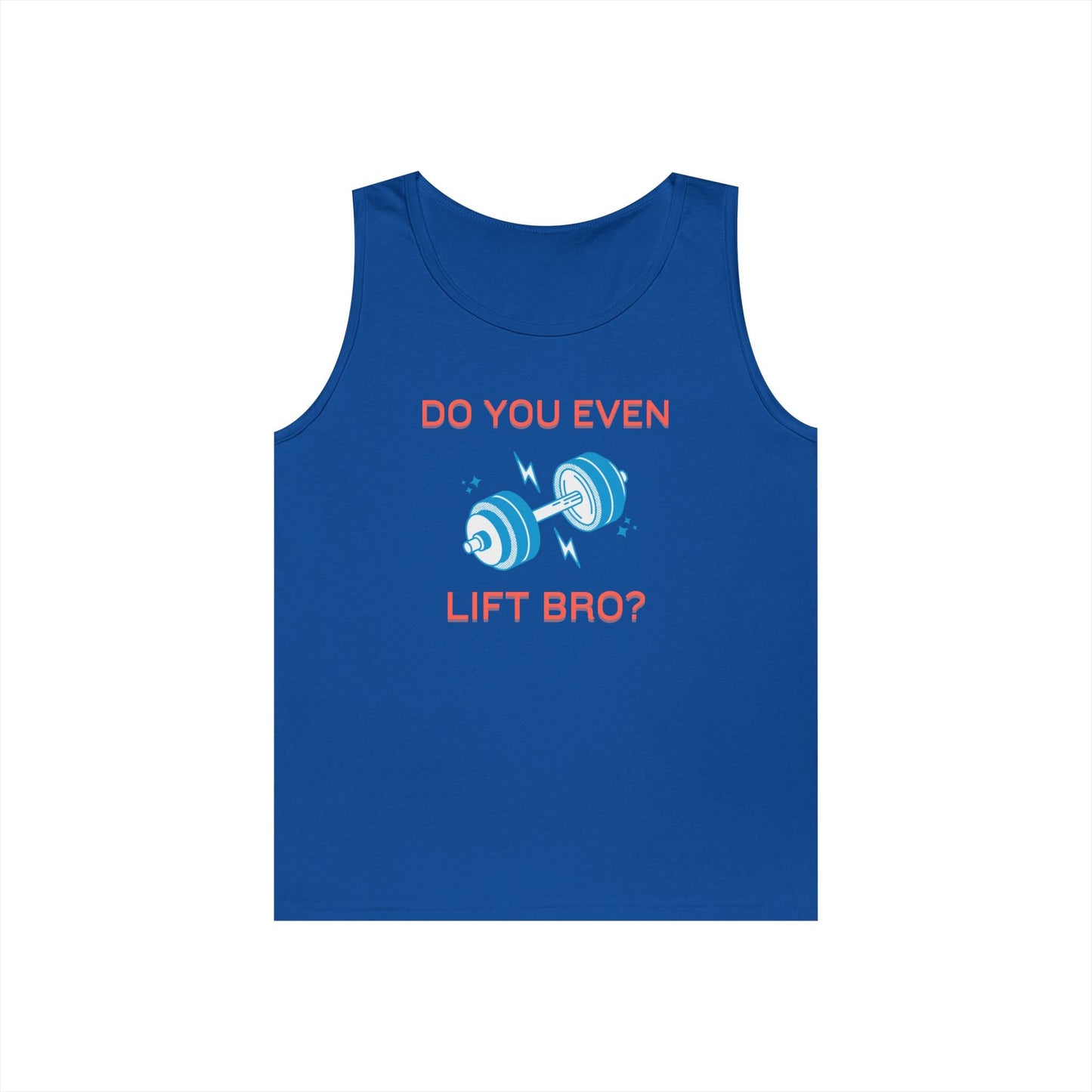 Do You Even Lift Bro? Unisex Heavy Cotton Tank Top - Funny Workout Shirt, Gym Tee, Fitness Gift, Humor Top, Casual Exercise Apparel Printify