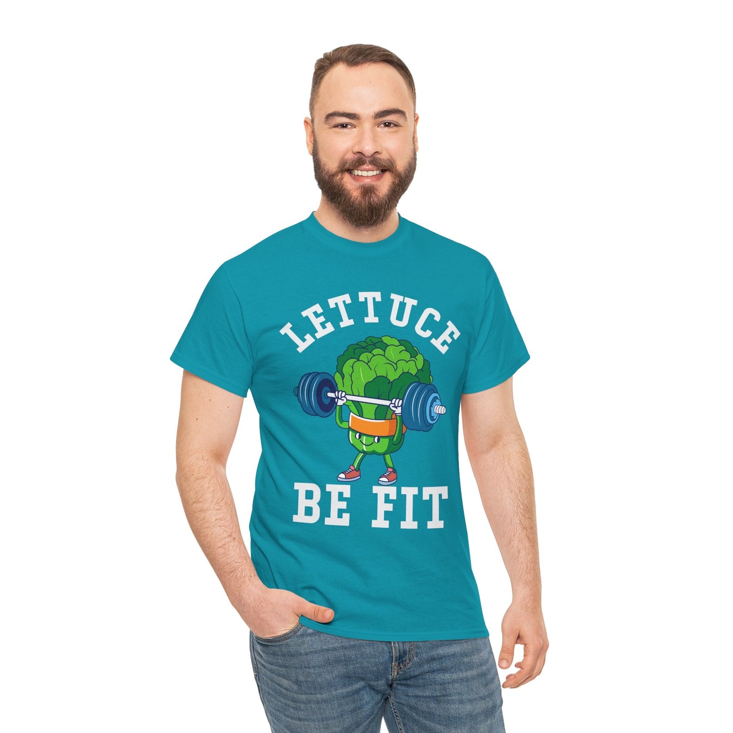 Lettuce Be Fit T-Shirt | Comfortable, Cotton, Fitness Enthusiast Printify