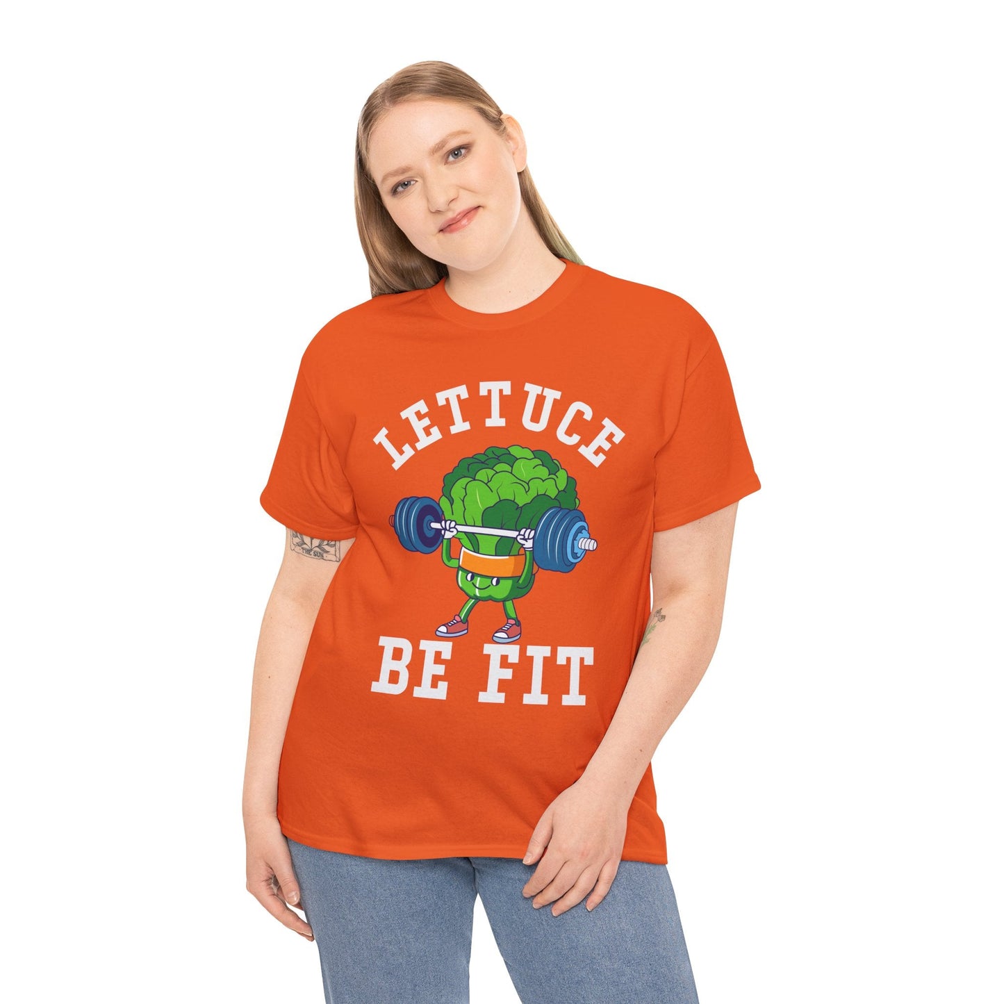 Lettuce Be Fit T-Shirt | Comfortable, Cotton, Fitness Enthusiast Printify