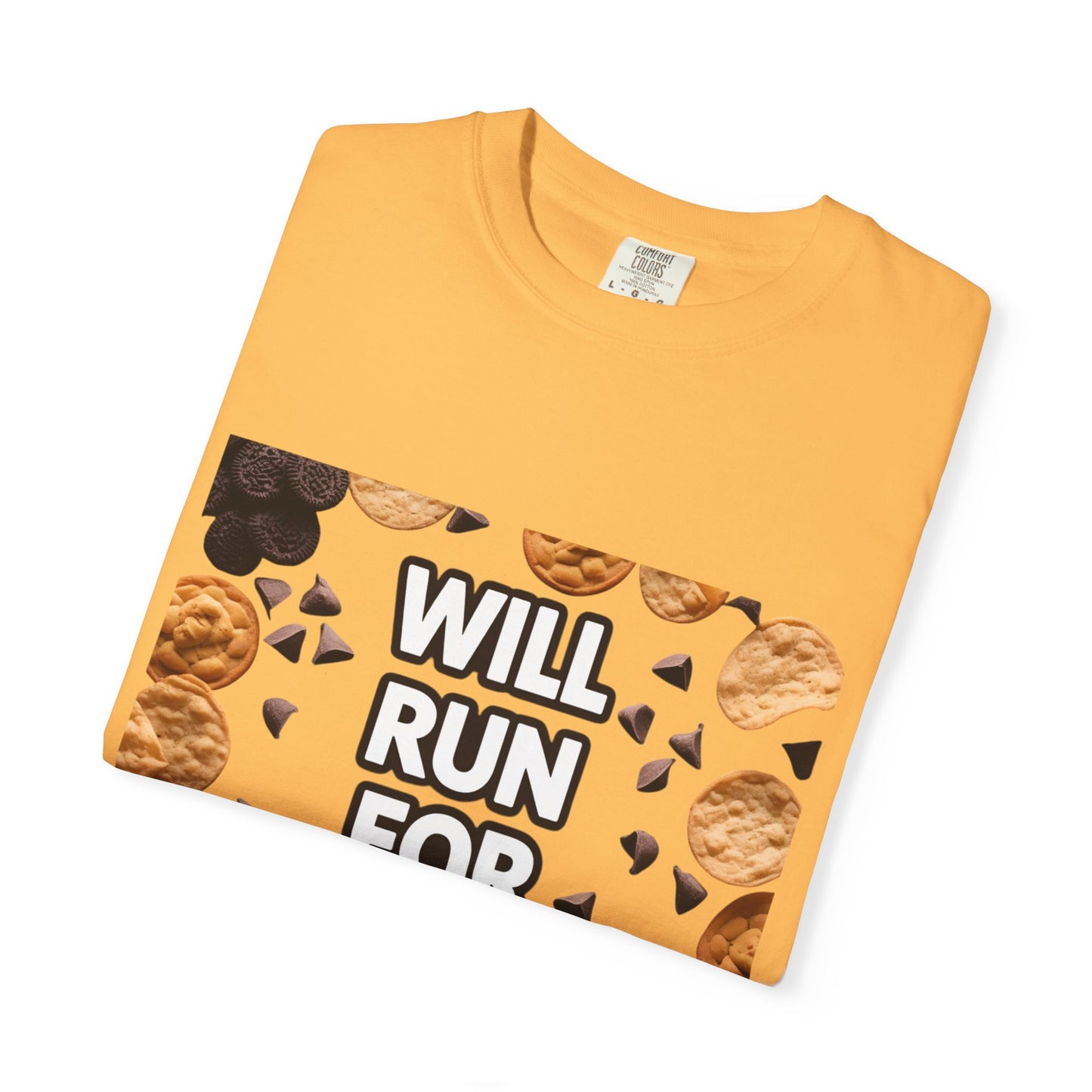 Playful Snack Lover T-Shirt, Will Run For Snacks Tee, Funny Foodie Gift, Quirky Casual Wear, Comfortable Unisex Apparel