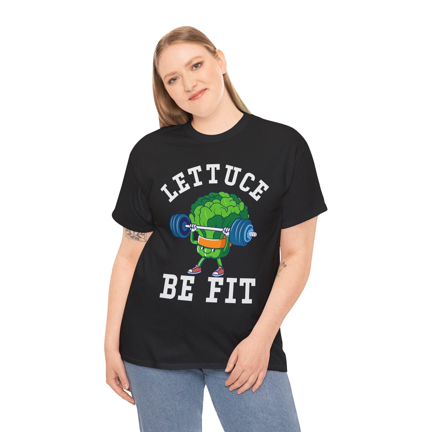Lettuce Be Fit T-Shirt | Comfortable, Cotton, Fitness Enthusiast Printify