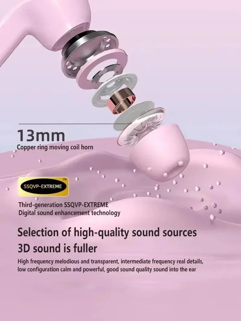 Wireless Bluetooth Earbuds | Aesthetic Earbuds in Pink, White, Green, Blue, Black | Gym Workout Headphones | Gift for Students, Athletes, Music Lovers Diet and Exercise
