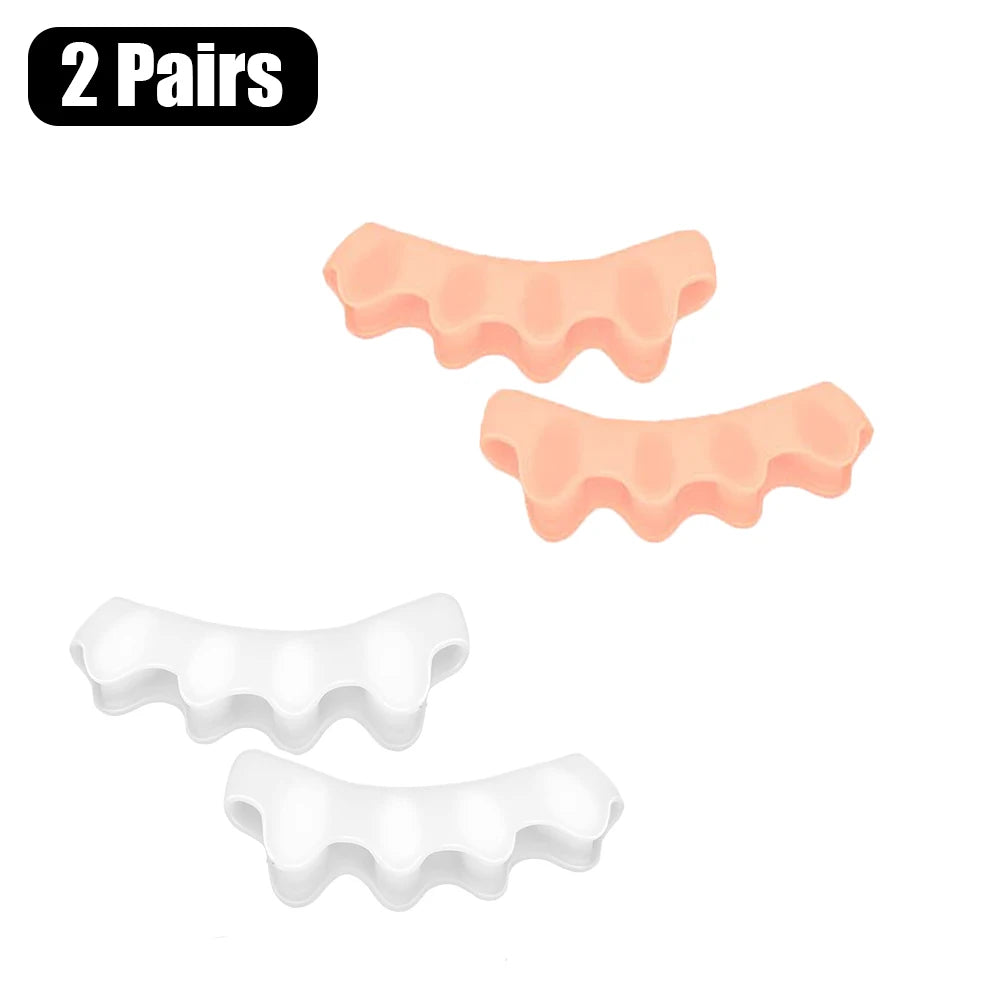 Toe Separator | Doctor Recommended | Correct Foot and Bunion Pain, Plantar Fasciitis, Toe Straightener to Improve Functional Mobility Diet and Exercise