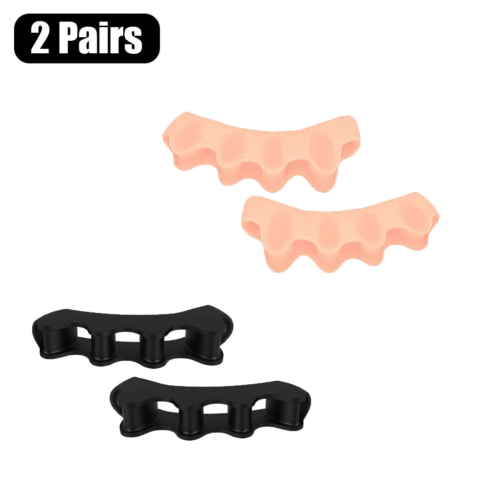 Toe Separator | Doctor Recommended | Correct Foot and Bunion Pain, Plantar Fasciitis, Toe Straightener to Improve Functional Mobility Diet and Exercise