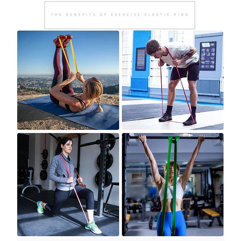 Tough Latex Resistance Bands - Elastic Exercise Strength Diet and Exercise