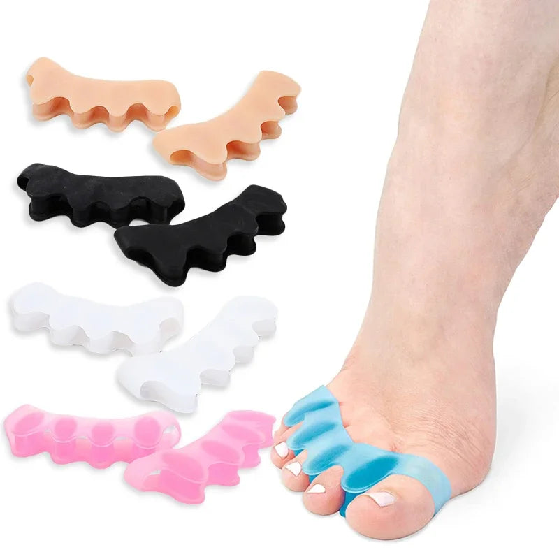 Toe Separator | Doctor Recommended | Correct Foot and Bunion Pain, Plantar Fasciitis, Toe Straightener to Improve Functional Mobility Diet and Exercise