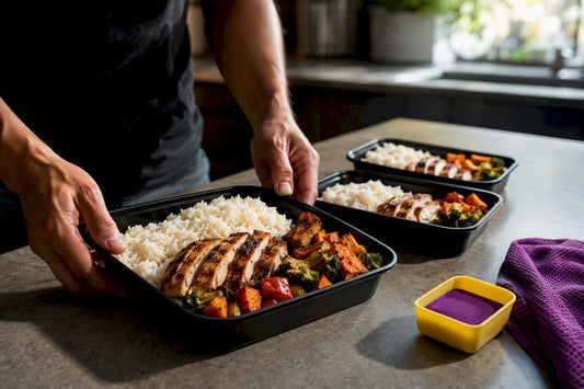 Portioned meals for different training days