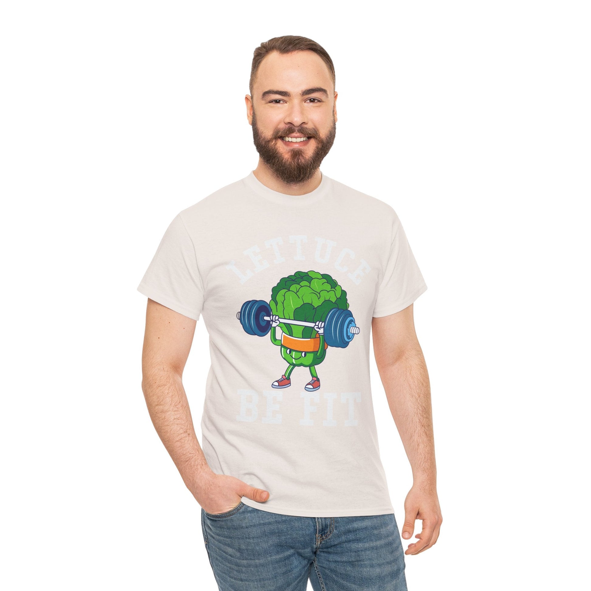 Lettuce Be Fit T-Shirt | Comfortable, Cotton, Fitness Enthusiast Printify